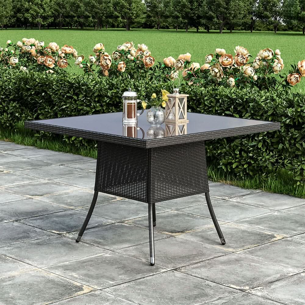 folding patio table with umbrella hole uk Picnic Table,Portable Camping Table, Aluminum Camping hole,Portable Outdoor Dining Table with 4 Aluminum Stools,Heights Adjustable for Outdoor Camping BBQ Party ( Color : W Garden Spacious Square Design Outsunny Folding Rectangular Garden Dining