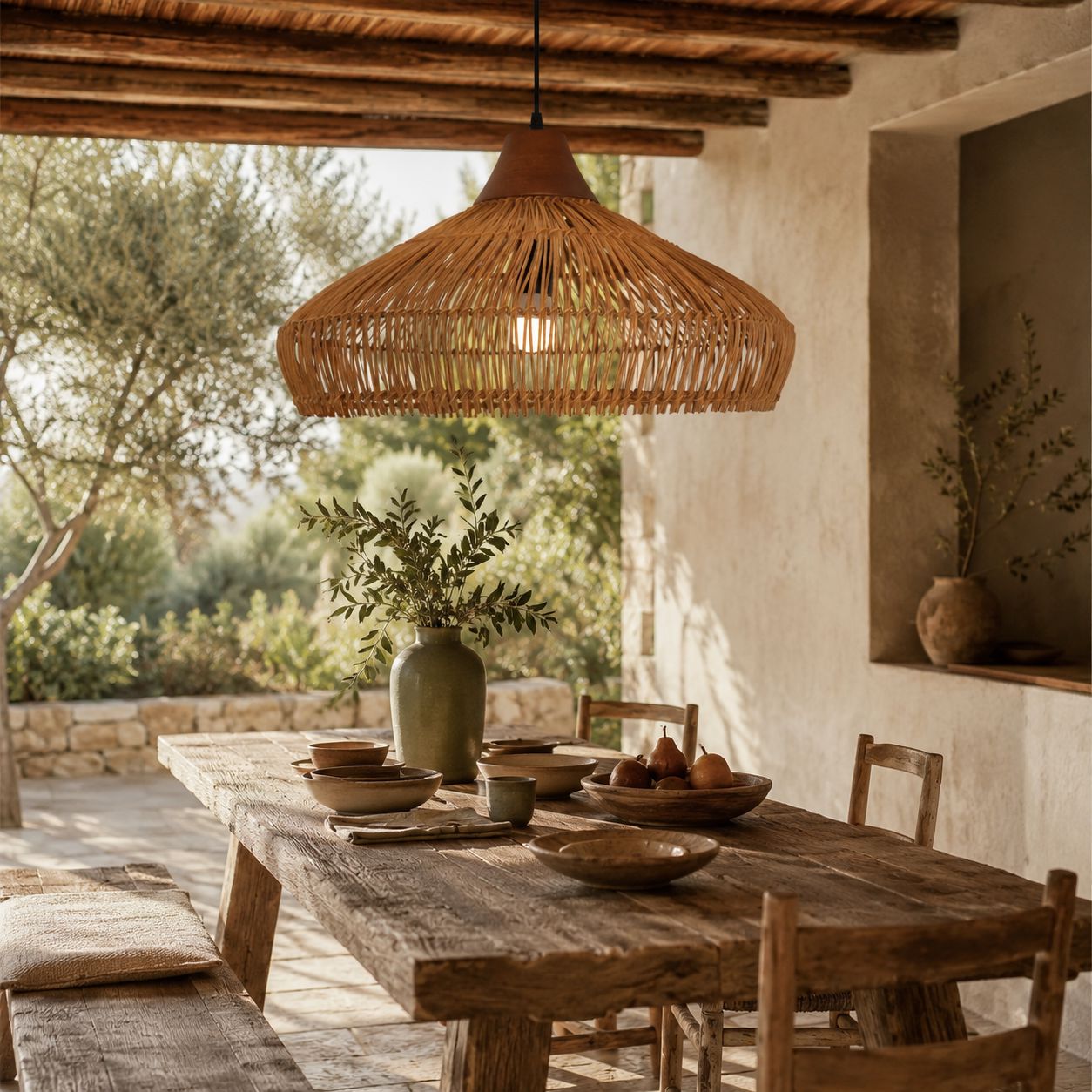 Lightsin Bell-Shaped Handcrafted Bamboo Kitchen Pendant Lighting Lightsin UK 