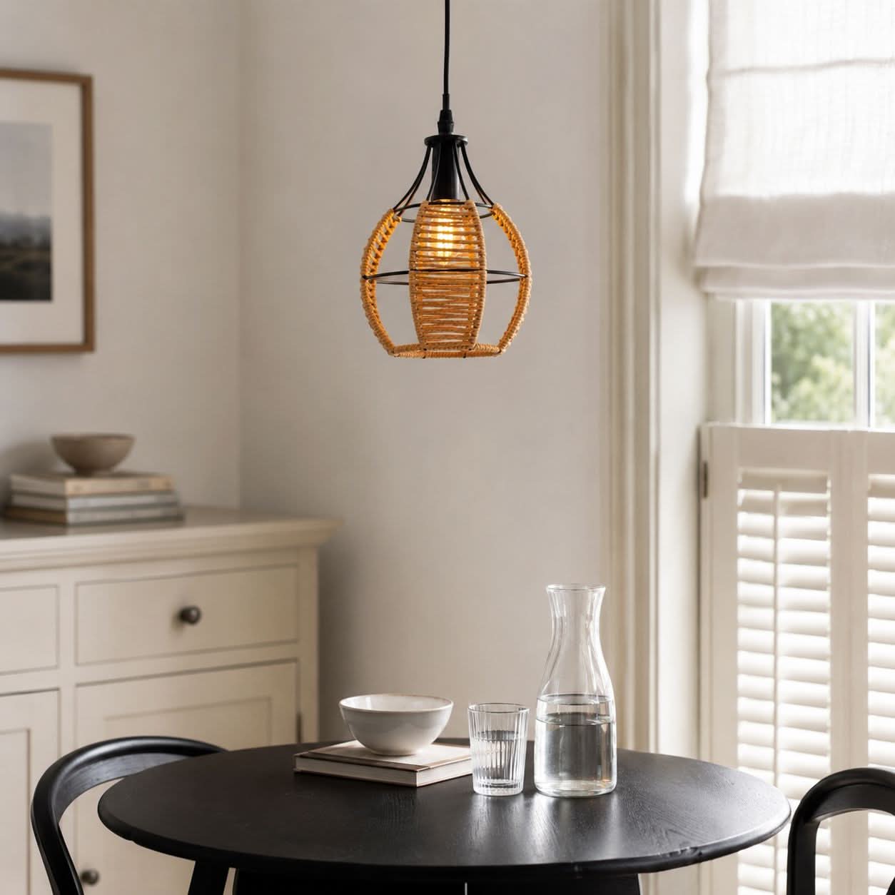 ‍Lightsin Woven Paper Rope Pendant Light for Cozy Elegance and Timeless Charm (100% off) Lightsin UK 
