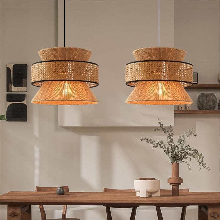 ‍Lightsin Vintage Countryside Style Hemp Rope Pendant Lights (100% off) Lightsin UK 