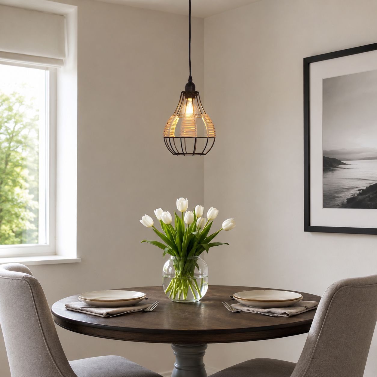 Glyph-Lightsin Basketweave Rattan Pendant Light for Cozy Earthy Elegance Lightsin UK 