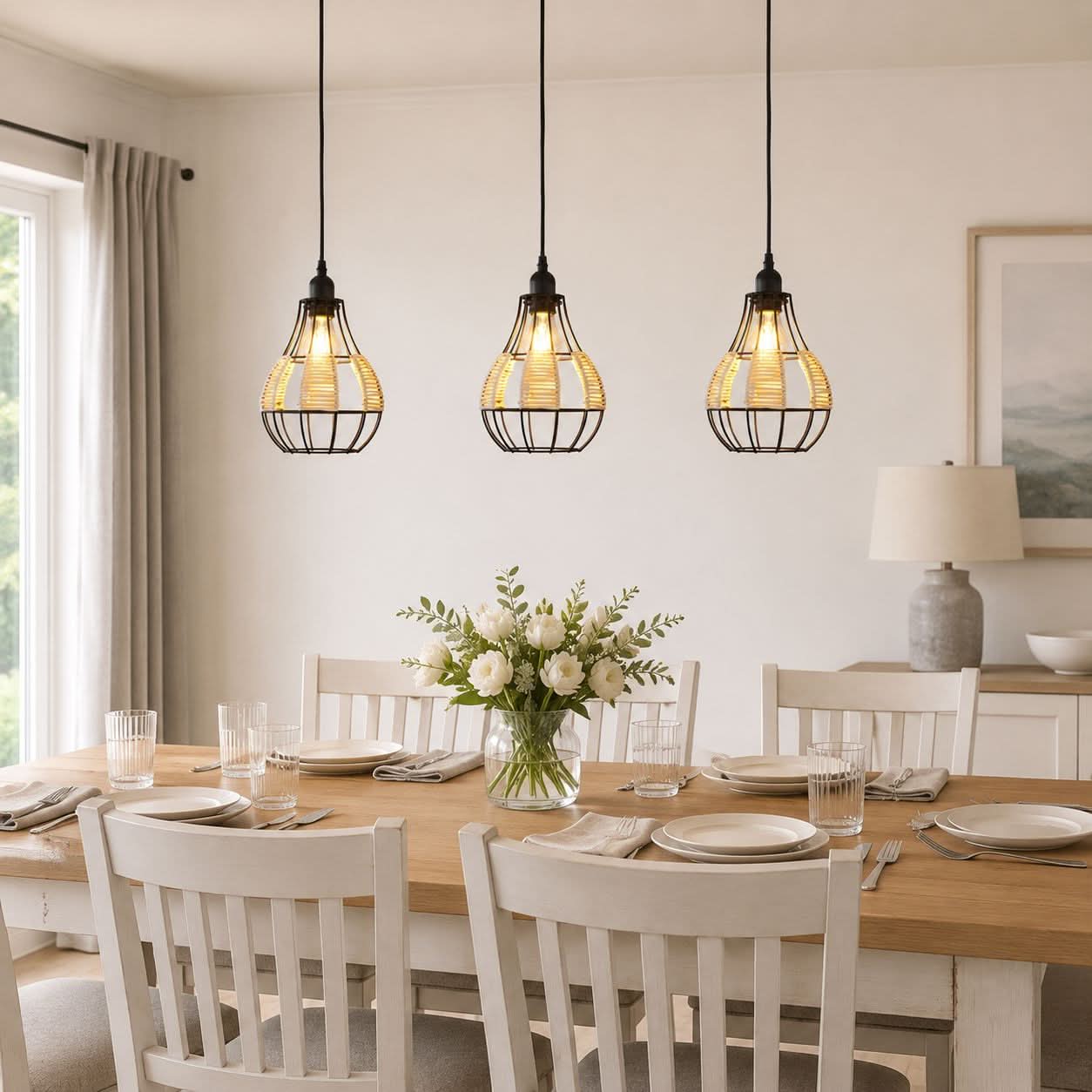 Glyph-Lightsin Basketweave Rattan Pendant Light for Cozy Earthy Elegance Lightsin UK 