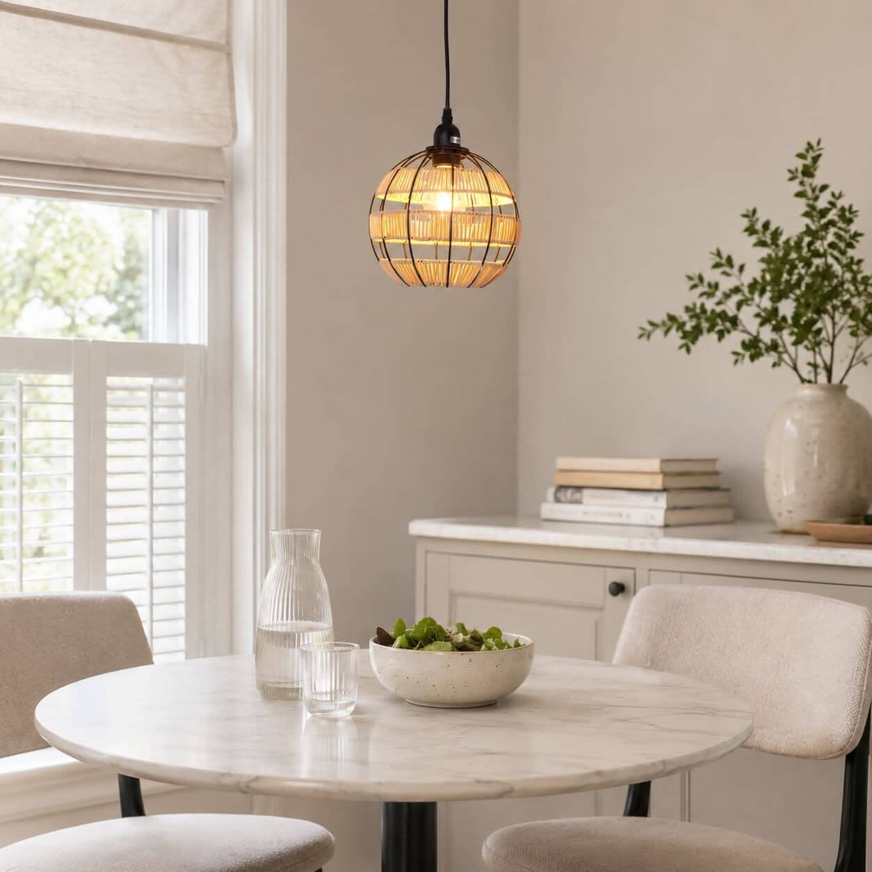 ‍Glyph-Lightsin Woven Sphere Pendant Light for Cozy Natural Elegance (100% off) Lightsin UK 