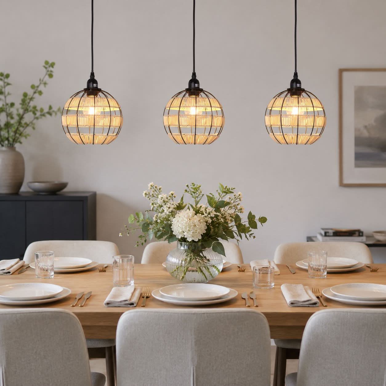 Glyph-Lightsin Woven Sphere Pendant Light for Cozy Natural Elegance Lightsin UK 