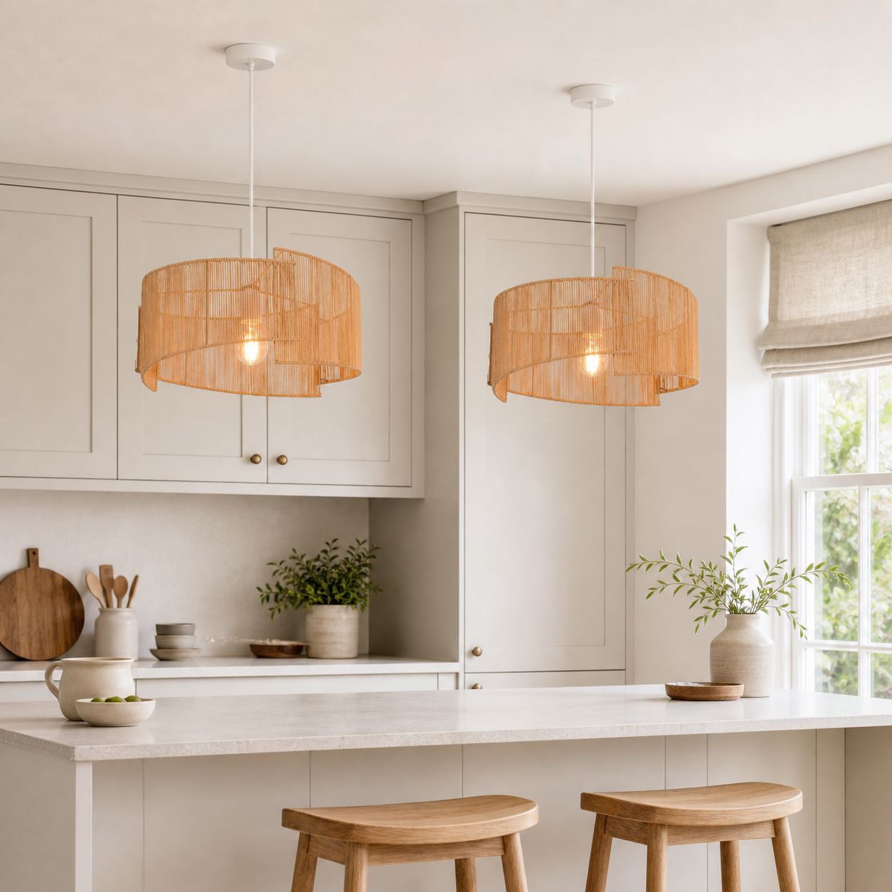 Lightsin Twist Handwoven Paper Rope Pendant Light for Cozy Living Spaces Lightsin UK 