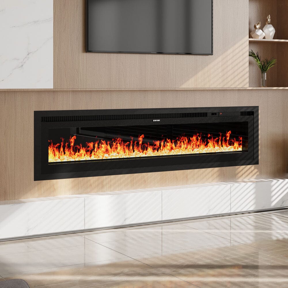 42/50/60/73 inch Electric Fire 12 Vibrant Flame Colours Electric Fireplace with Remote Living and Home 60 inch 