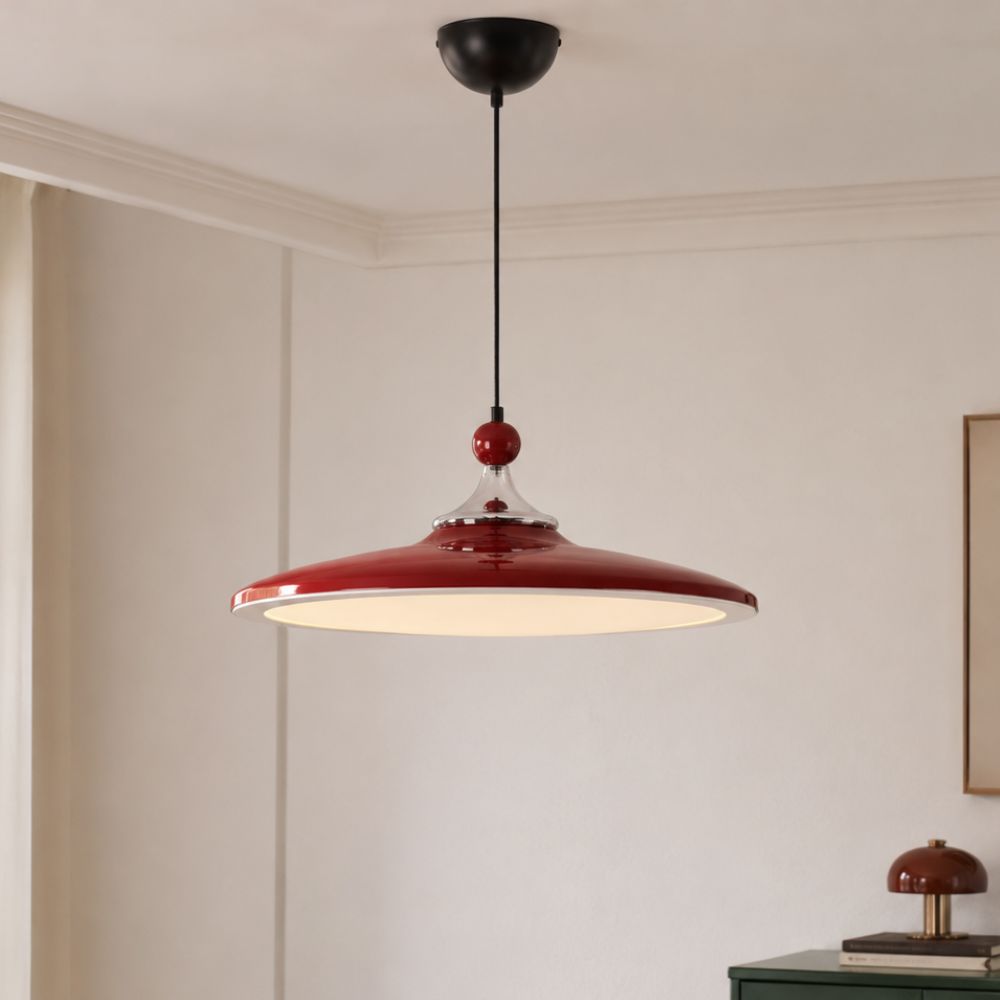 Red Iron Pendant Light | Colour-Changing E27 Ceiling Lamp Pendant Light Lightsin UK In Stock 