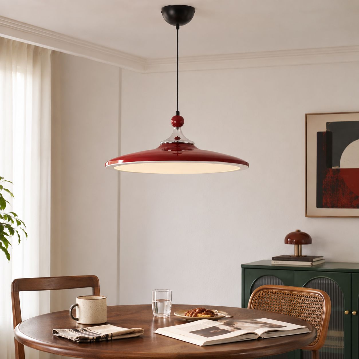 Red Iron Pendant Light | Colour-Changing E27 Ceiling Lamp Pendant Light Lightsin UK Pre-Order 