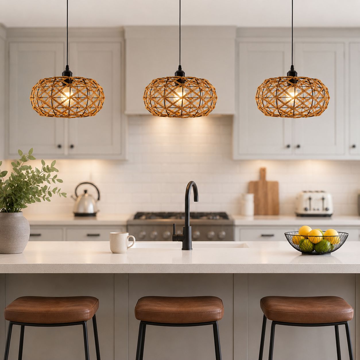 Glyph-Lightsin Handwoven Paper Rope Pendant Light – Rustic Natural Ceiling Fixture for Bedroom, Dining & Living Rooms Lightsin UK 