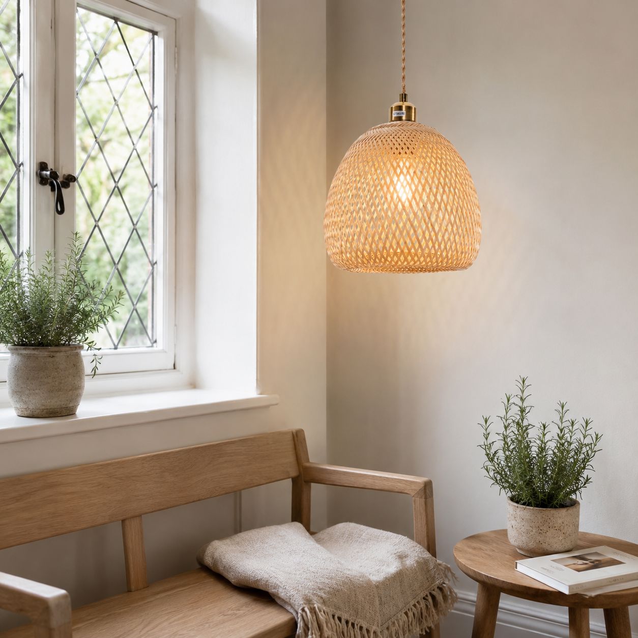 Lightsin Handwoven Bamboo Pendant Light – Natural, Eco-Friendly Lighting for Cozy Spaces Lightsin UK 