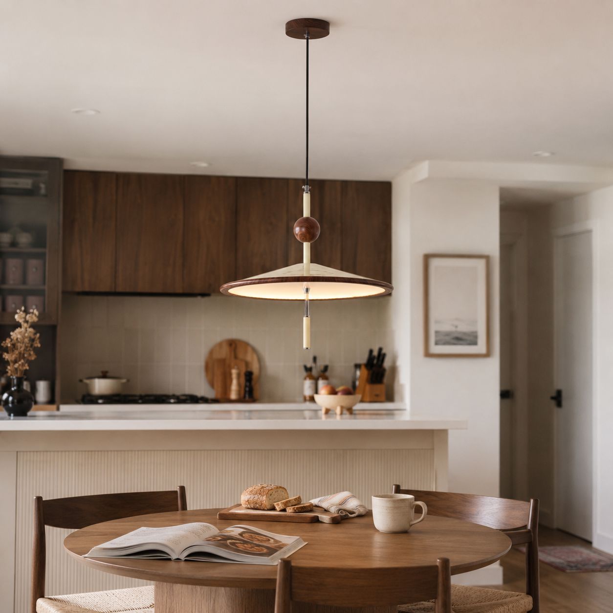Beige Iron Pendant Light | Colour-Changing E27 Ceiling Lamp Pendant Light Lightsin UK 