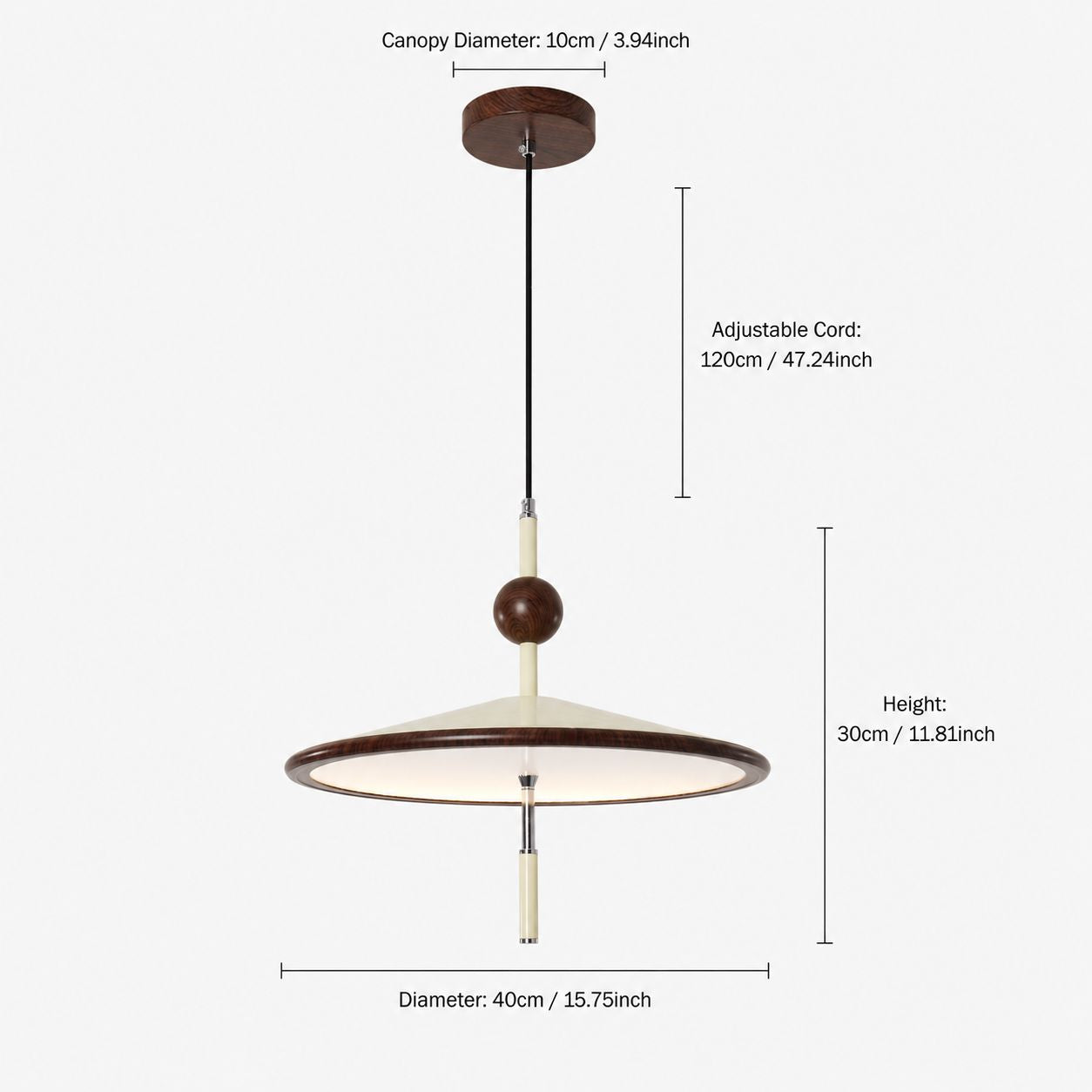 Beige Iron Pendant Light | Colour-Changing E27 Ceiling Lamp Pendant Light Lightsin UK 