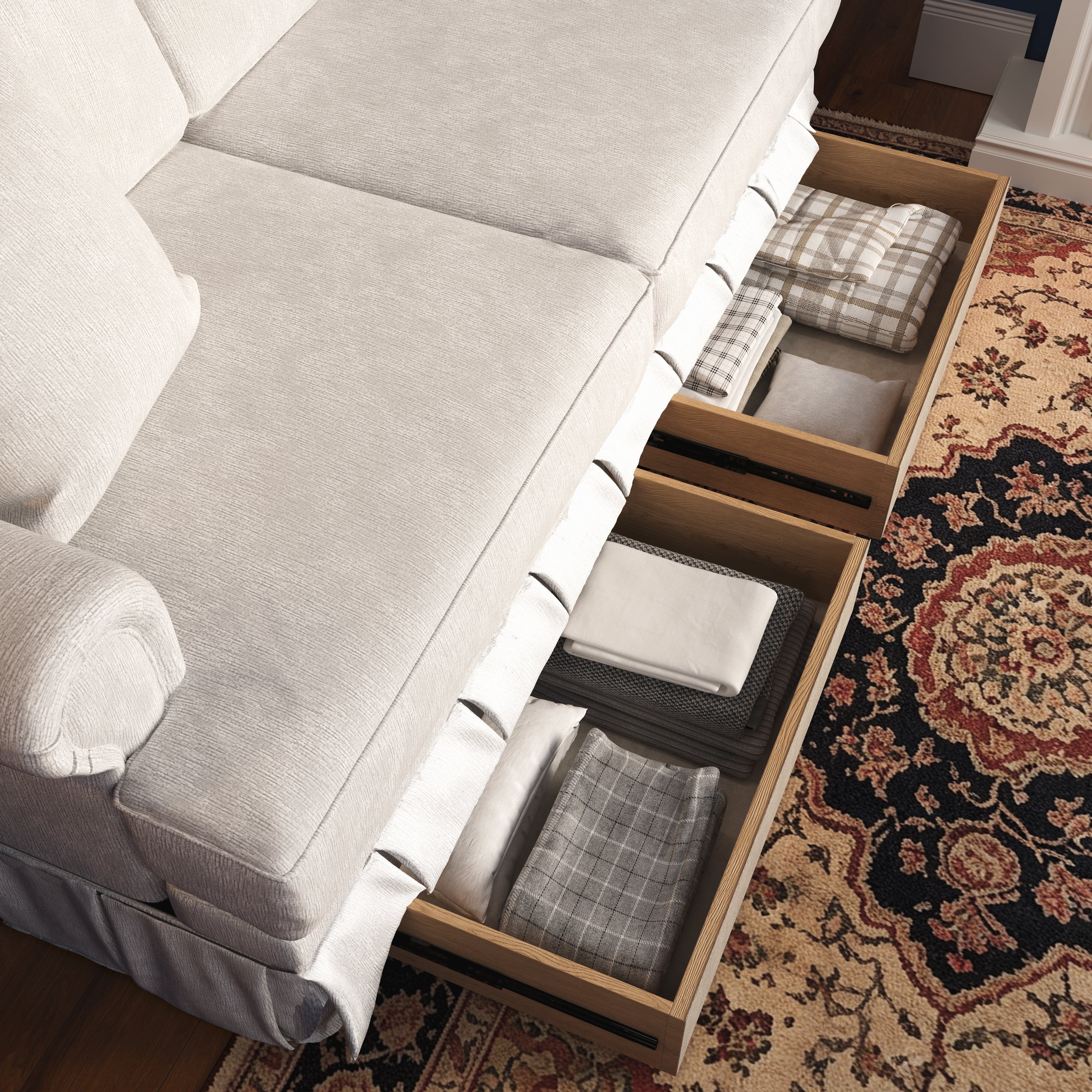 Cottonfy Kensington Chesterfield Style Retro Sofa with Storage Cottonfy UK 