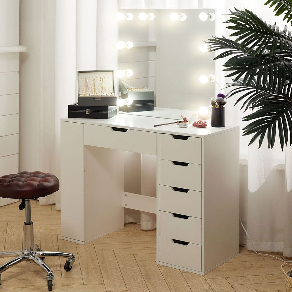 Hollywood Dressing Table with LED Lighted Mirror Living and Home 