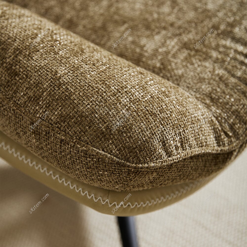 Chenille Lounge Chair with Footstool Living and Home 
