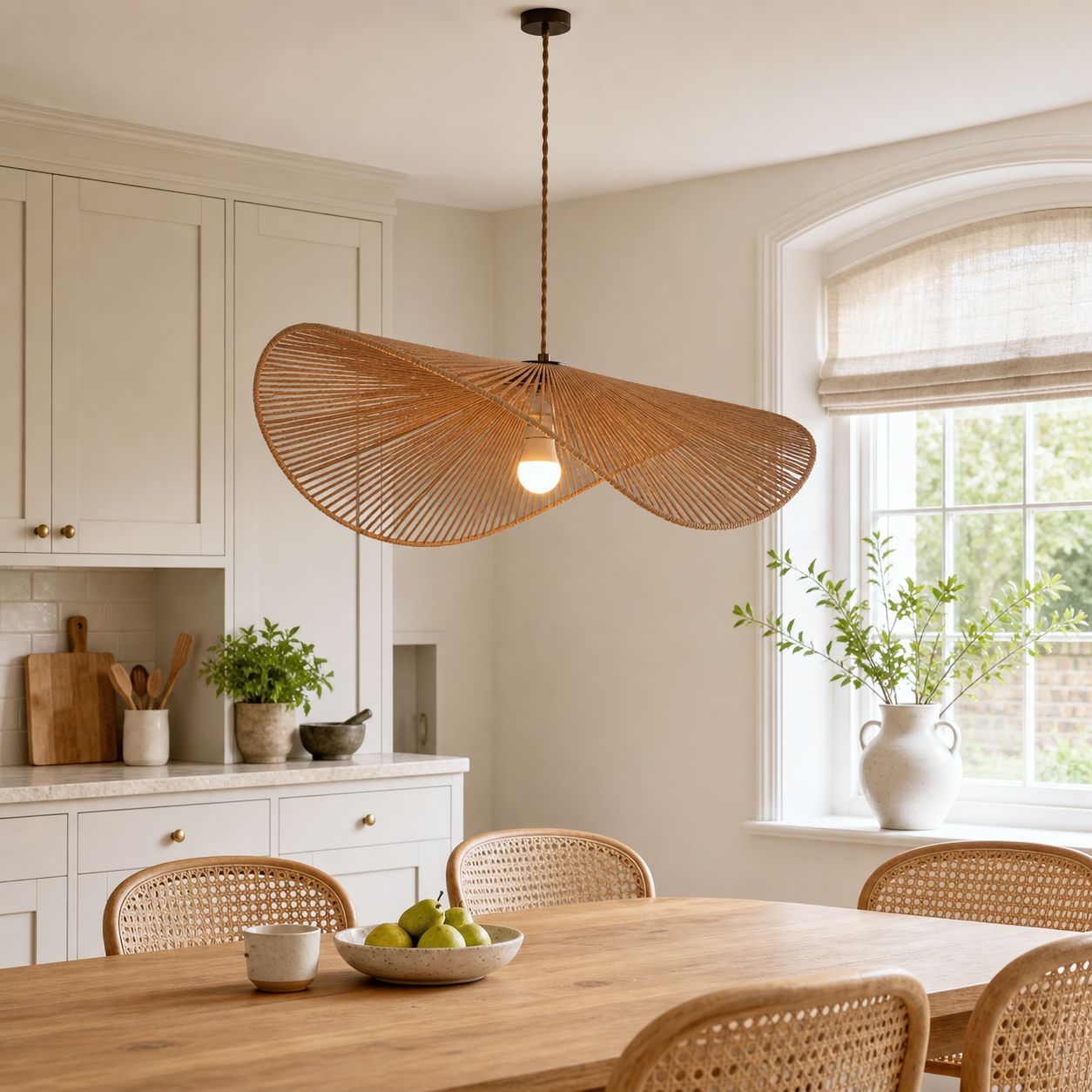 Lightsin Vintage Handwoven Hemp Rope Bedroom Ceiling Lights Lightsin UK 