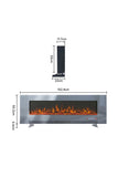 50/60 inch Electric Fireplace 5000 BTU Wall Mounted Fireplaces Heater 9 Available Flame Colours Wall Mounted Fireplaces Living and Home 