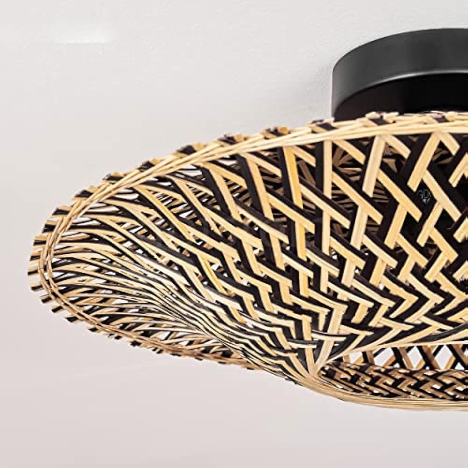 Lightsin Bamboo Radiance Handwoven LED Ceiling Light Lightsin UK 
