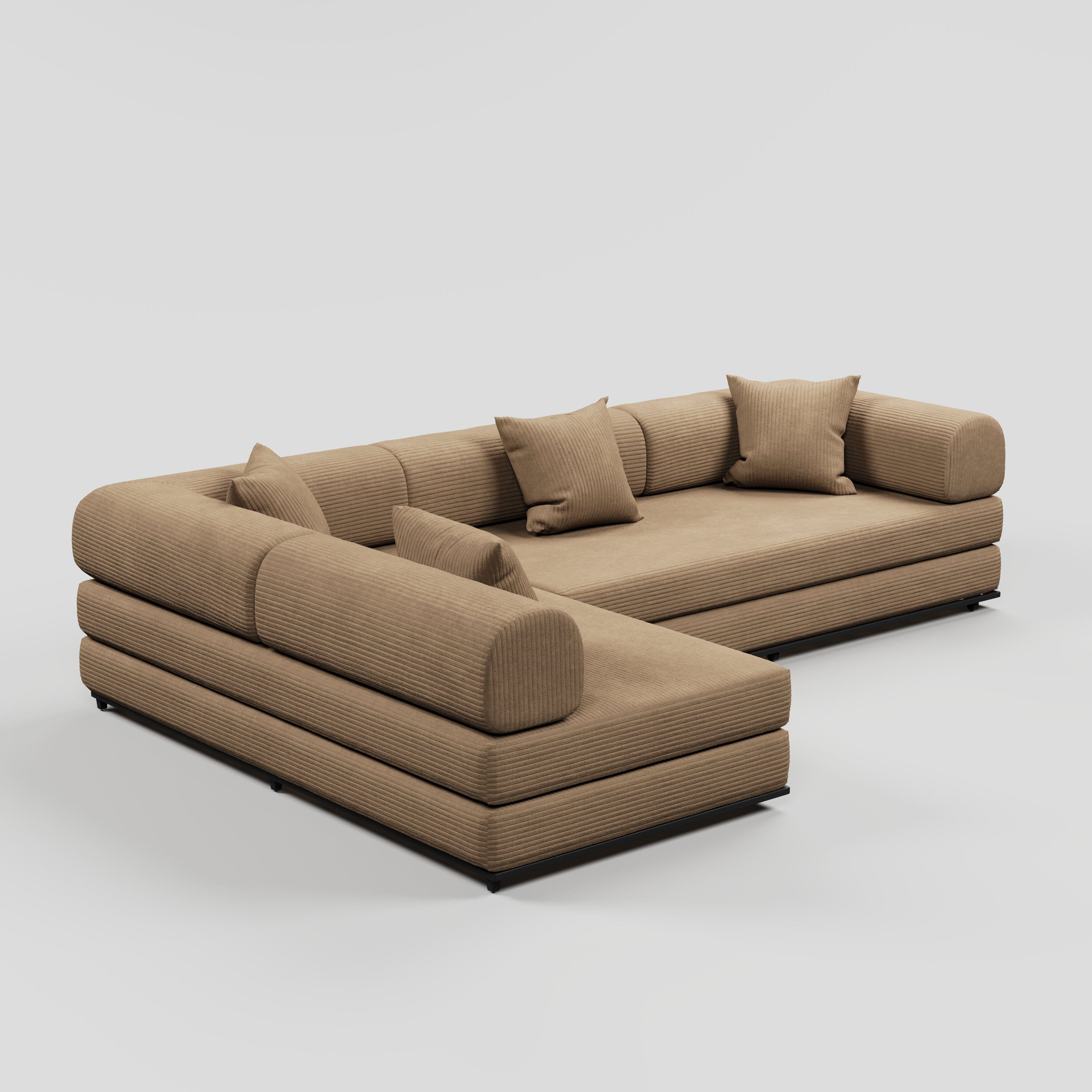 Cottonfy Matcha Toast Sofa Bed Cottonfy UK Khaki Corner 