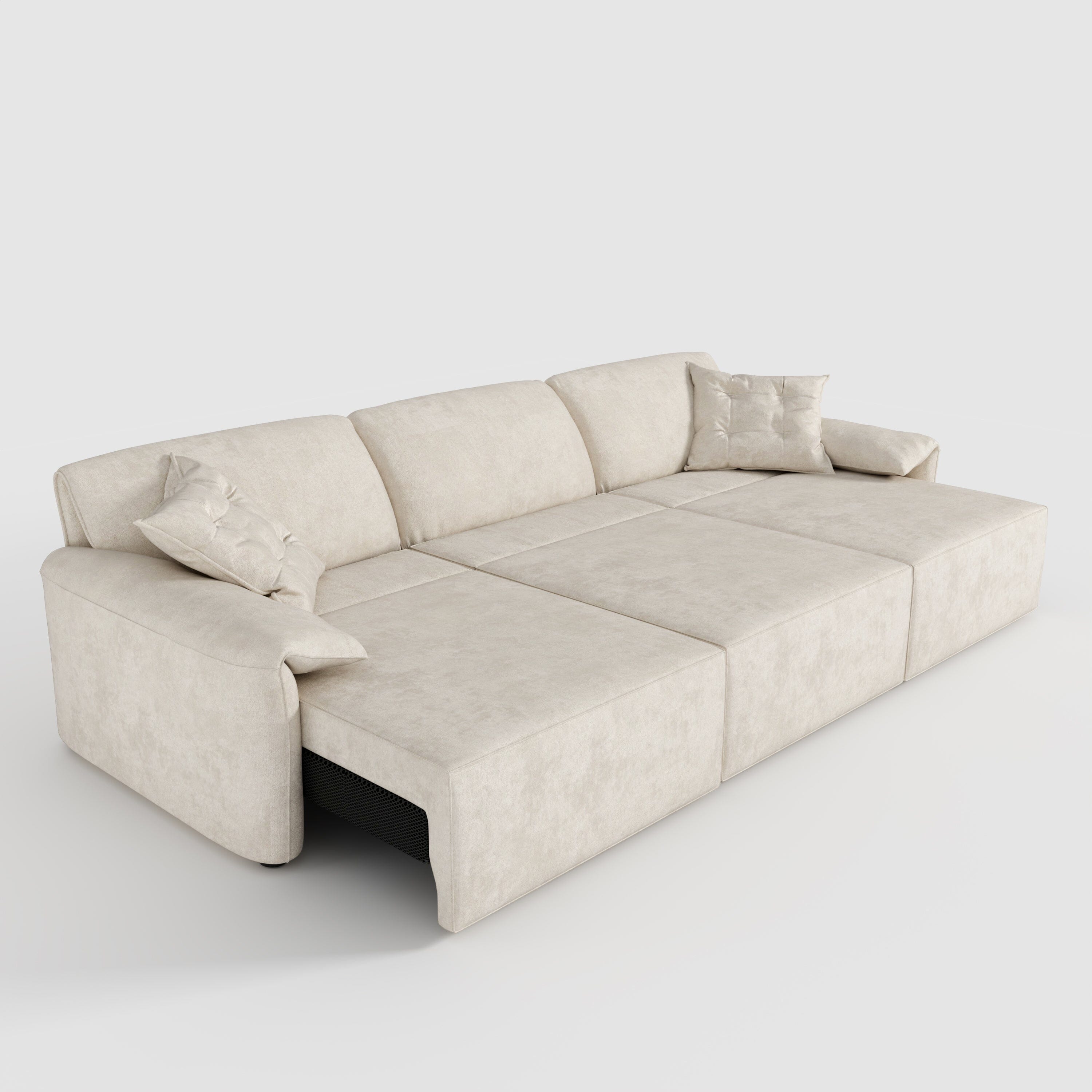 Cottonfy Convenient Remote Control Modular Chaise Sofa Bed Living and Home 