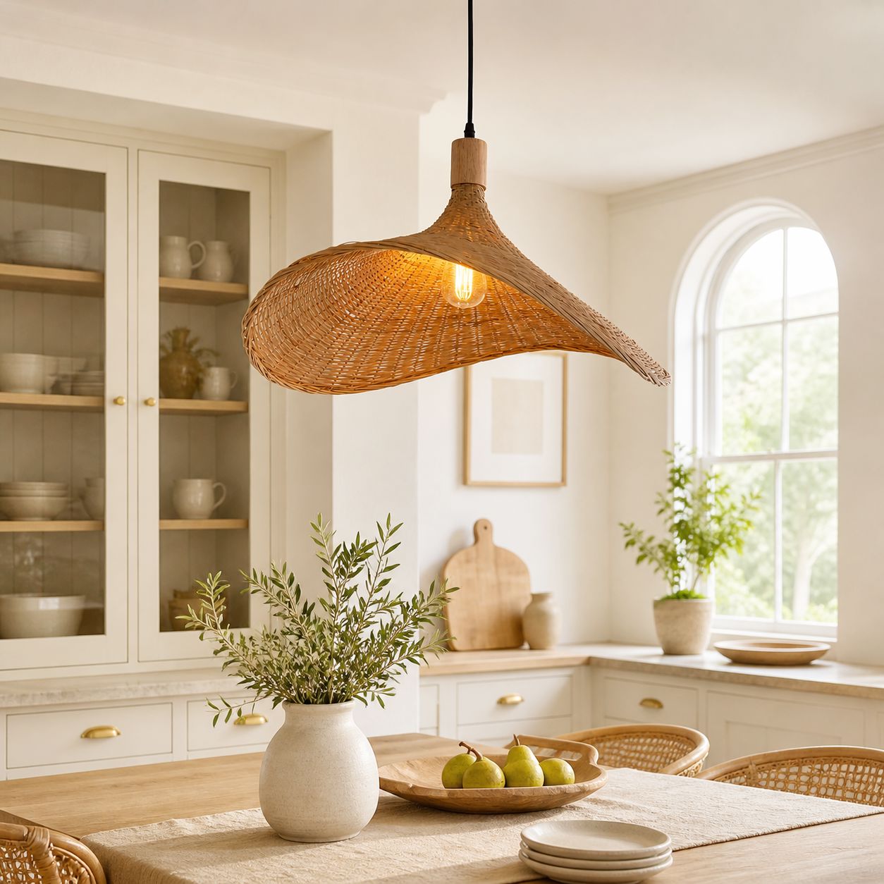 Lightsin Handwoven Bamboo Shade Pendant Light for Cozy Interiors Lightsin UK 
