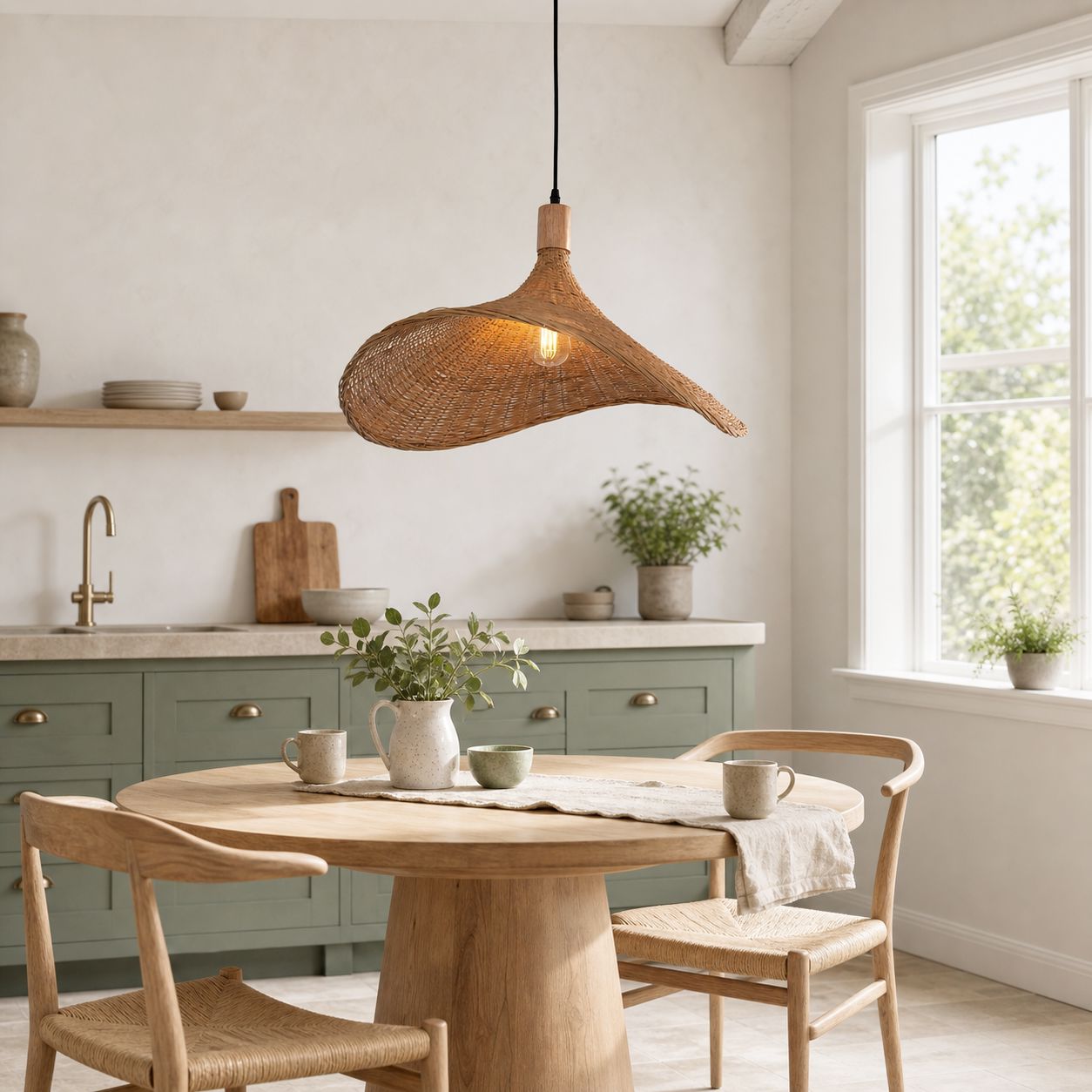 Lightsin Handwoven Bamboo Shade Pendant Light for Cozy Interiors Lightsin UK 