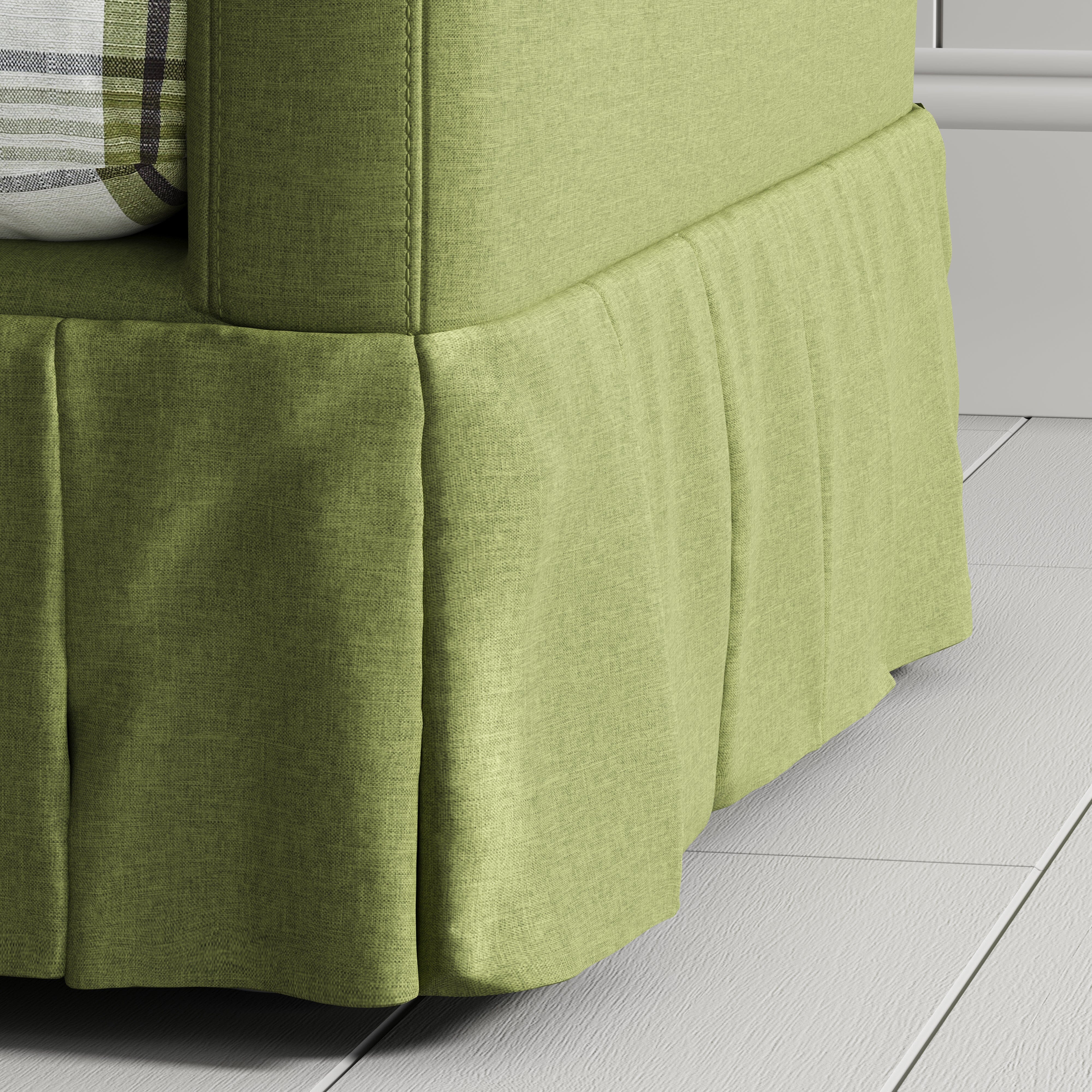 Cottonfy Country Check Sofa with Removable Skirted Covers Living and Home 