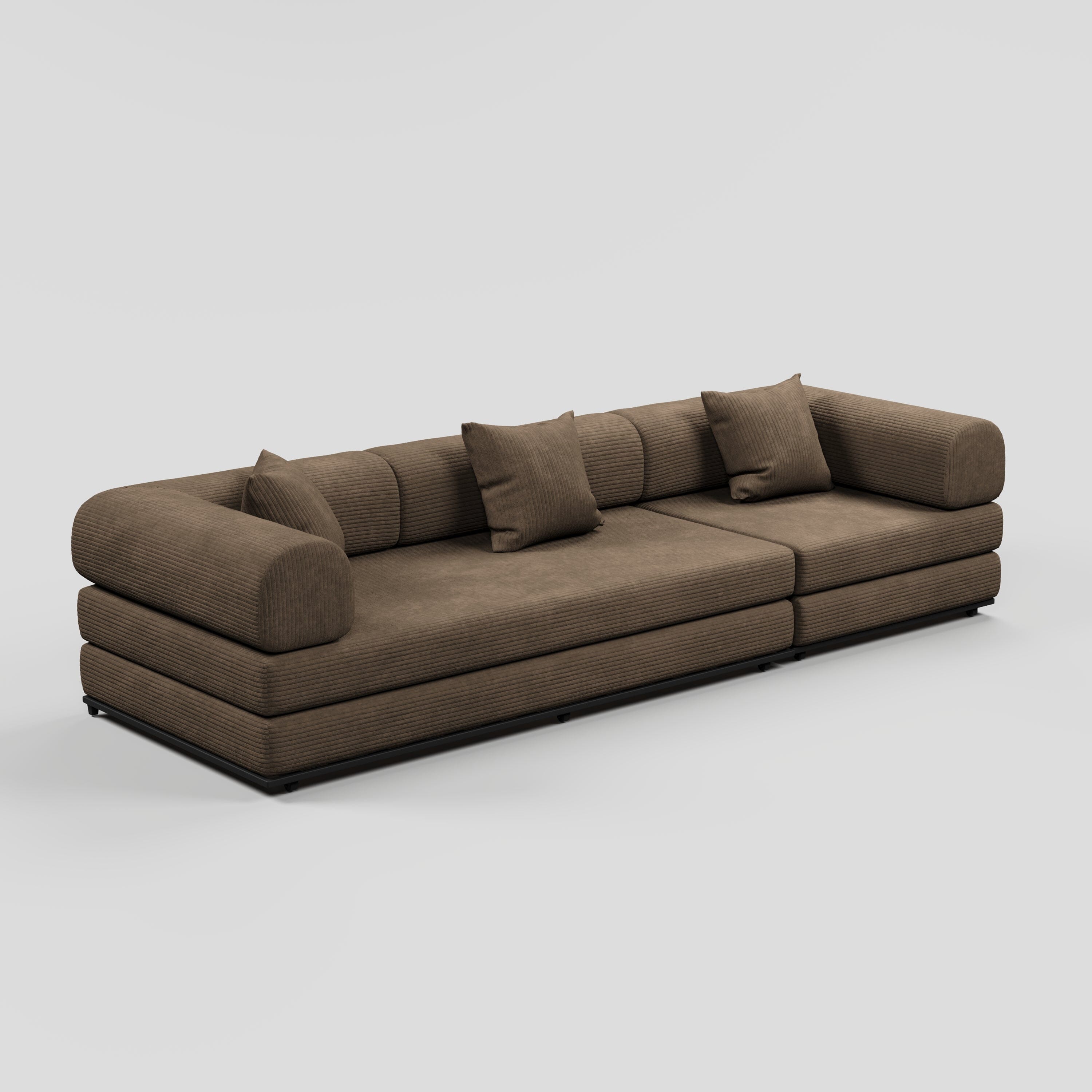 Cottonfy Matcha Toast Sofa Bed Cottonfy UK Brown 300 CM 