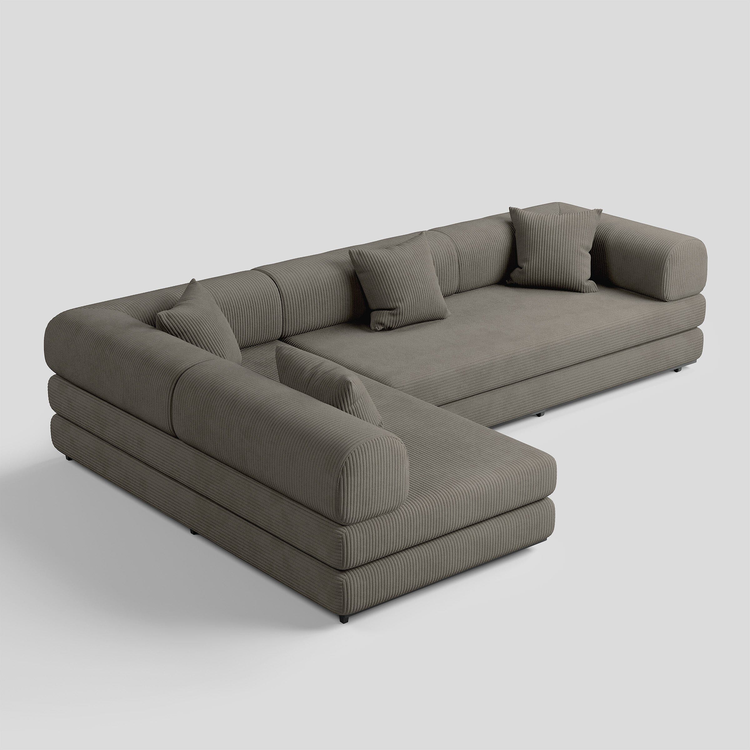 Cottonfy Matcha Toast Sofa Bed May Sale Cottonfy UK Dark Grey Corner 