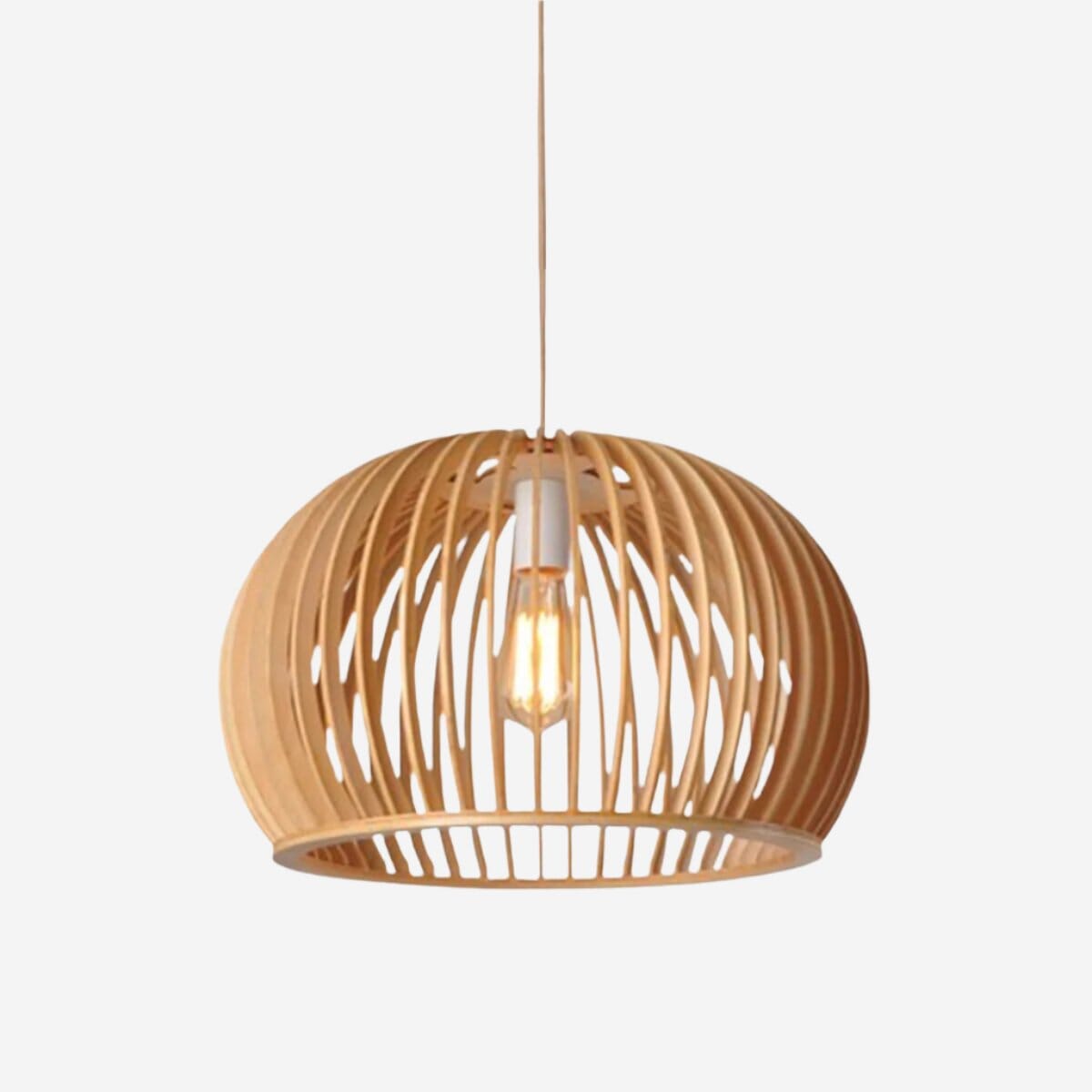 Lightsin Wooden Ceiling Pendant Light Modern Rustic Hanging Lamp for Living Room Kitchen Lightsin UK 