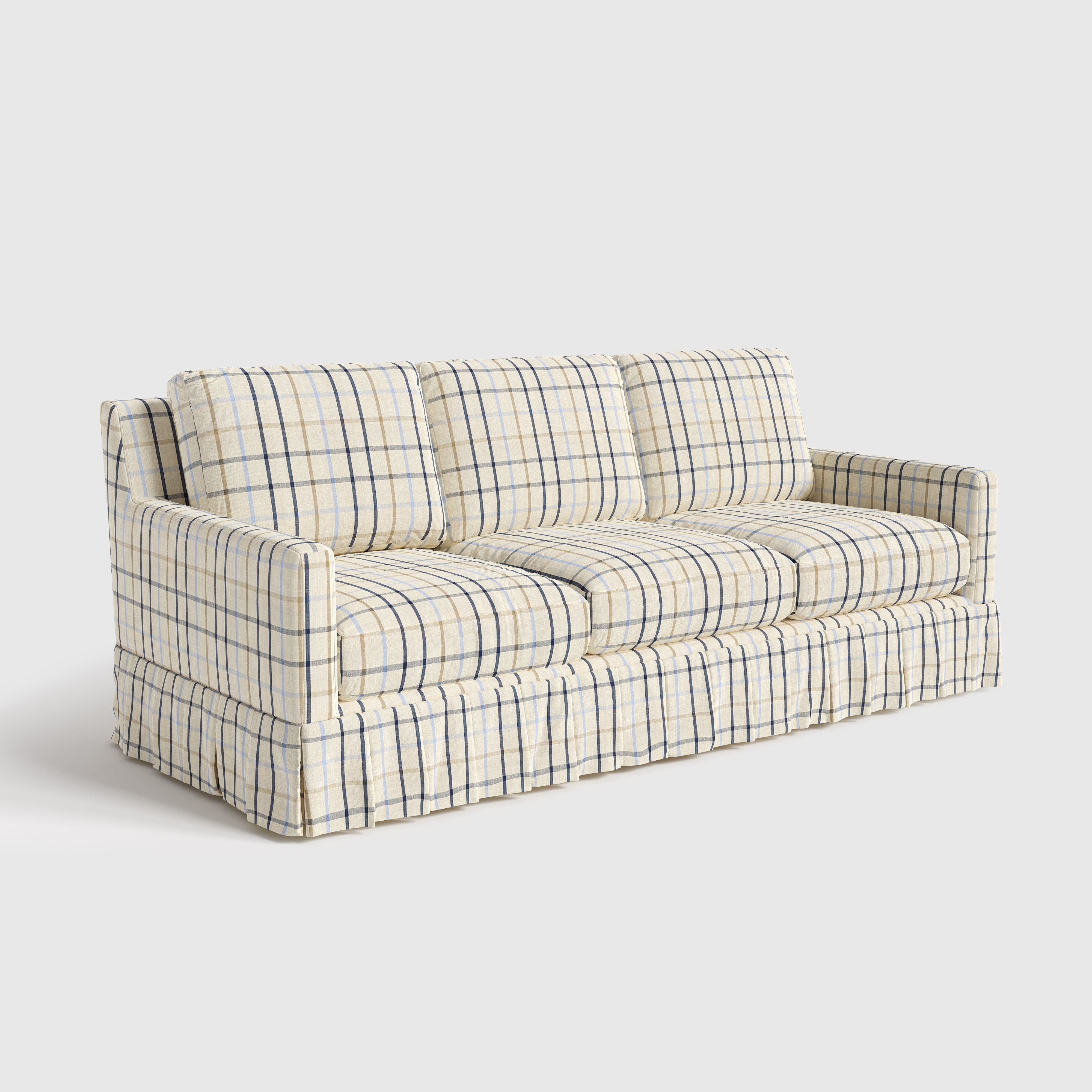 Cottonfy Minimalist Stylish Detachable Striped and Checkered Pattern Sofa Cottonfy UK 
