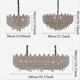 Lightsin Champagne Gold Crystal Leaf Chandelier Lightsin UK 
