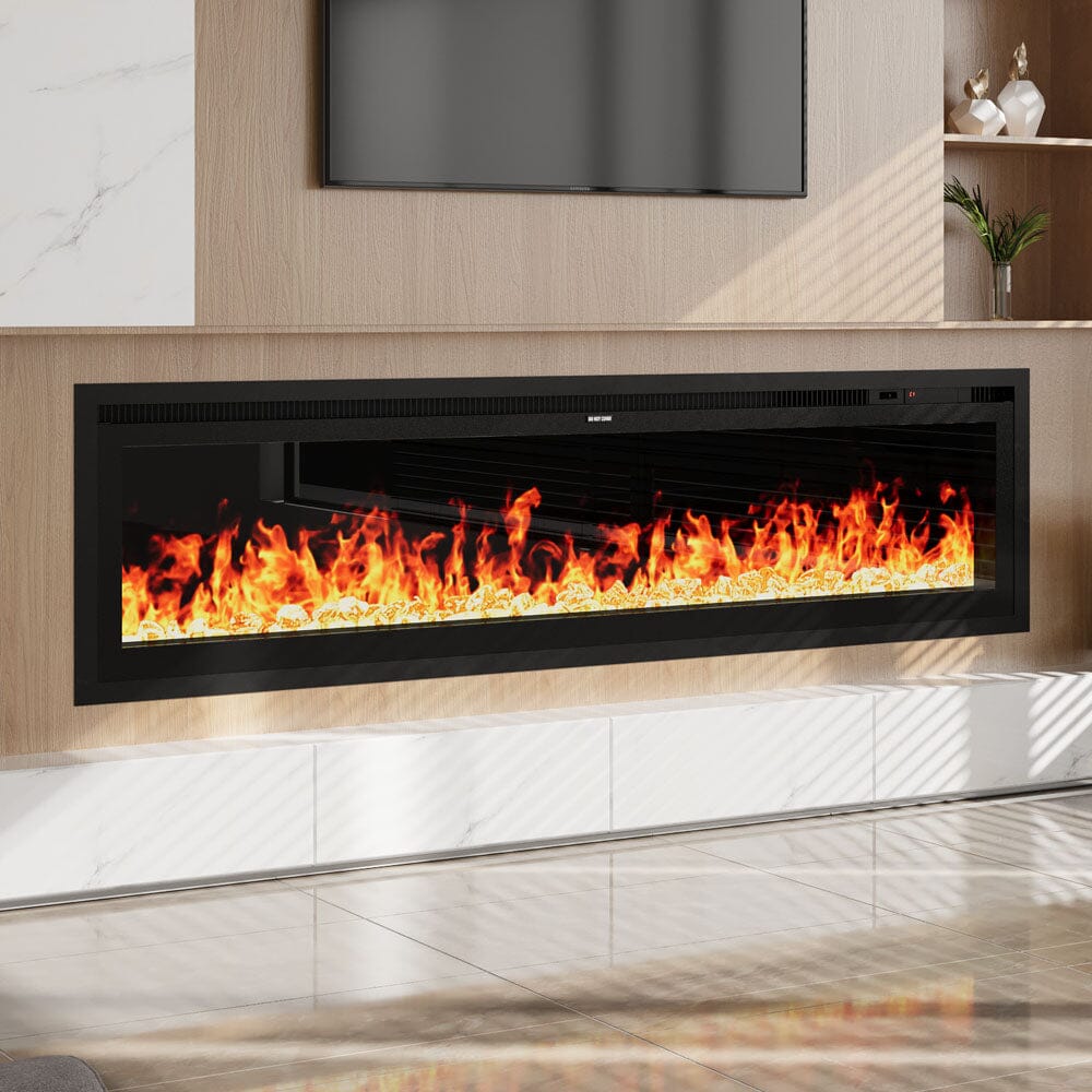 42/50/60/73 inch Electric Fire 12 Vibrant Flame Colours Electric Fireplace with Remote Living and Home 73 inch 