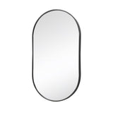 Modern Oval Metal Wall Mirror Black Bathroom Mirrors Living and Home 