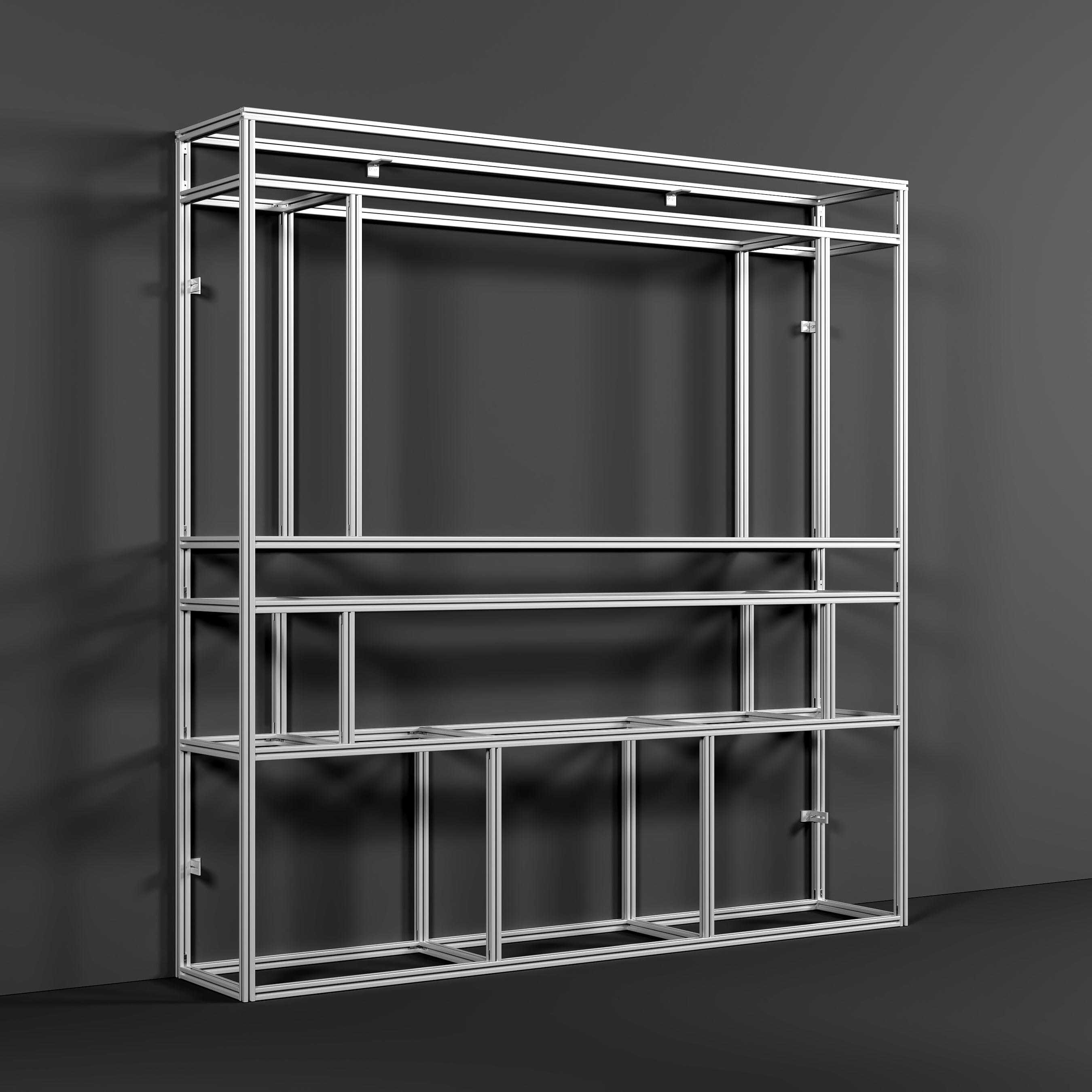Easy Fit Aluminium Media Wall Frame | DIY Installation & Fast UK Delivery Living and Home 