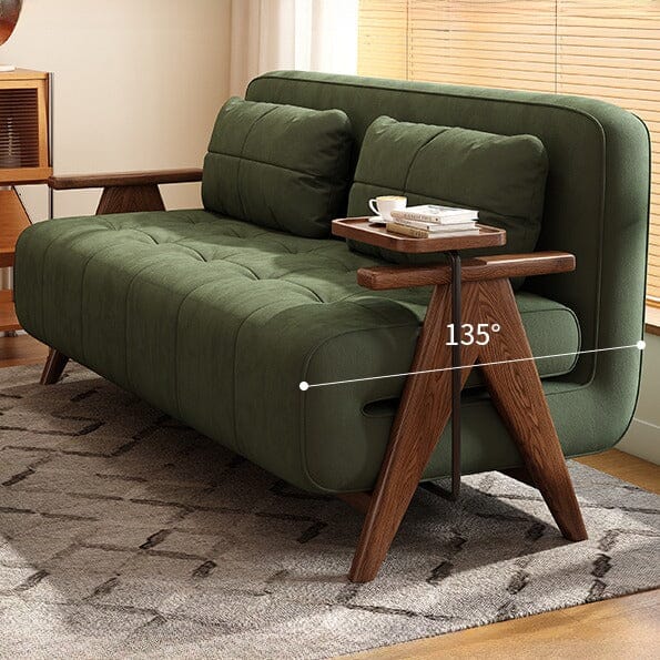 Cottonfy Foldable Matte Fabric Solid Wood 3 Mode Sofa Bed Cottonfy UK 