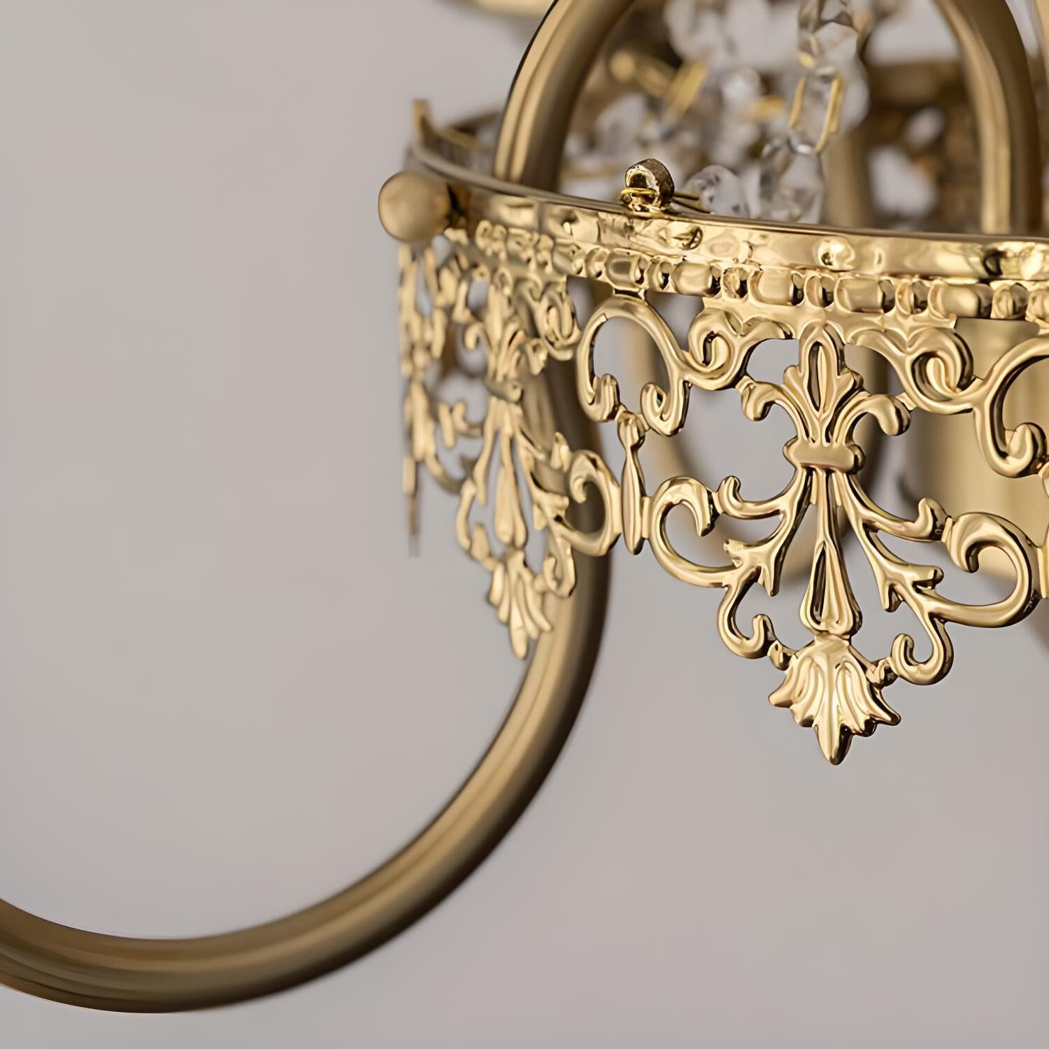 Lightsin 4-Lights Candle Shape Pendant Light Fixtures with Transparent Crystal Lightsin UK 