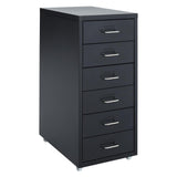 3/4/6/8Drawers Office Filing Cabinet Metal White Chest Storage Unit Wheels Cabinets Living and Home 