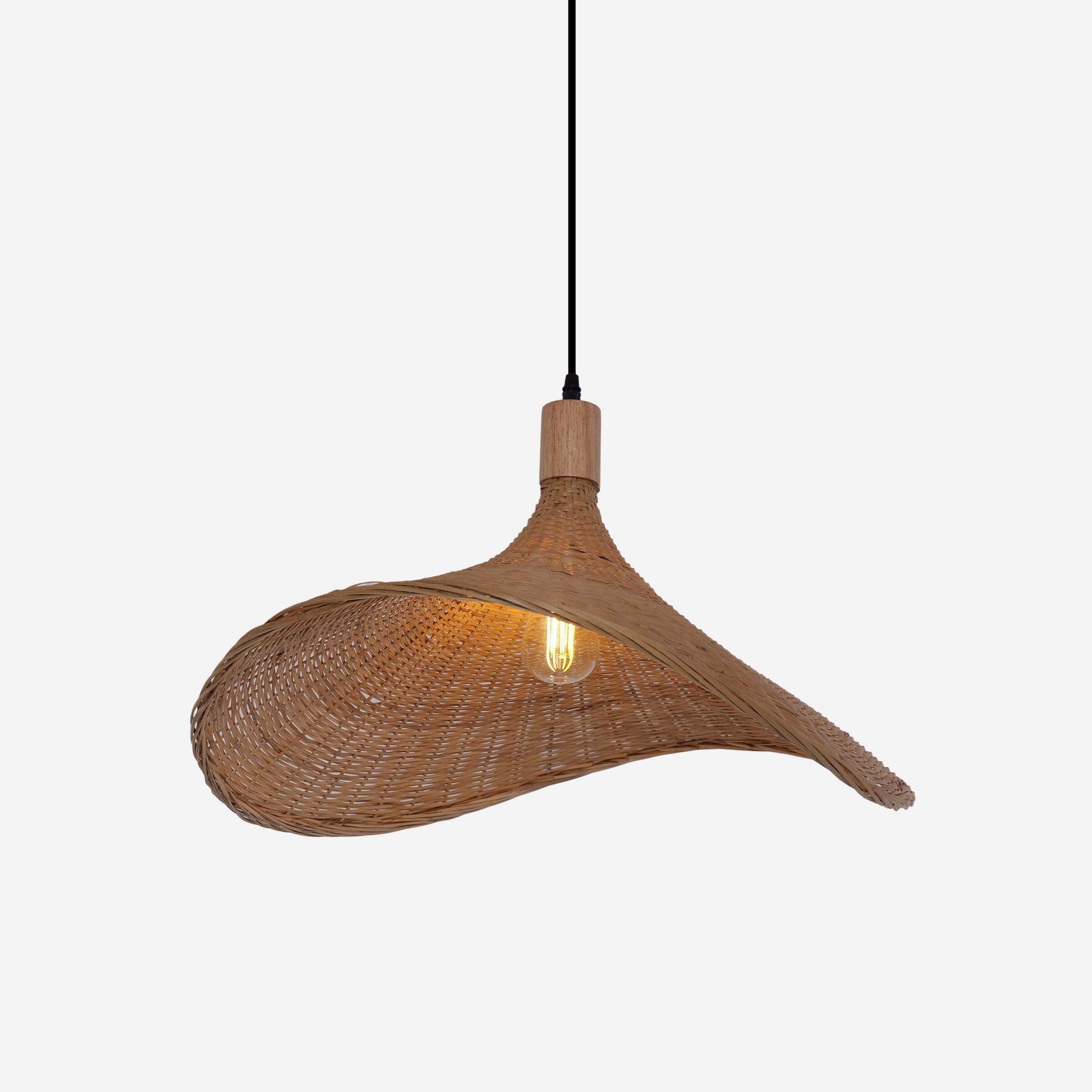 Lightsin Handwoven Bamboo Shade Pendant Light for Cozy Interiors Lightsin UK 