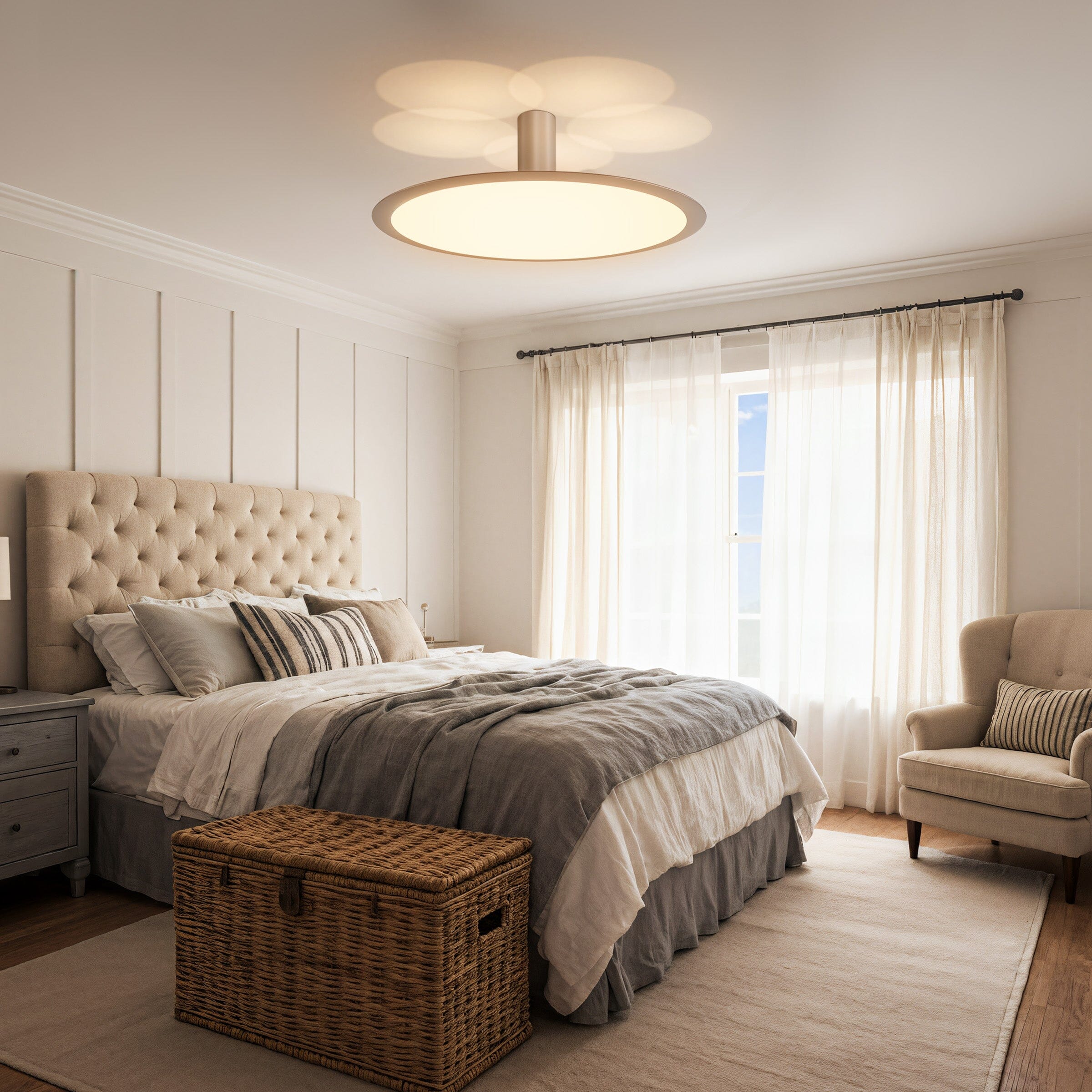 Lightsin Brushed Rose Gold Aluminum Pendant Light with Stepless Dimming Lightsin UK 