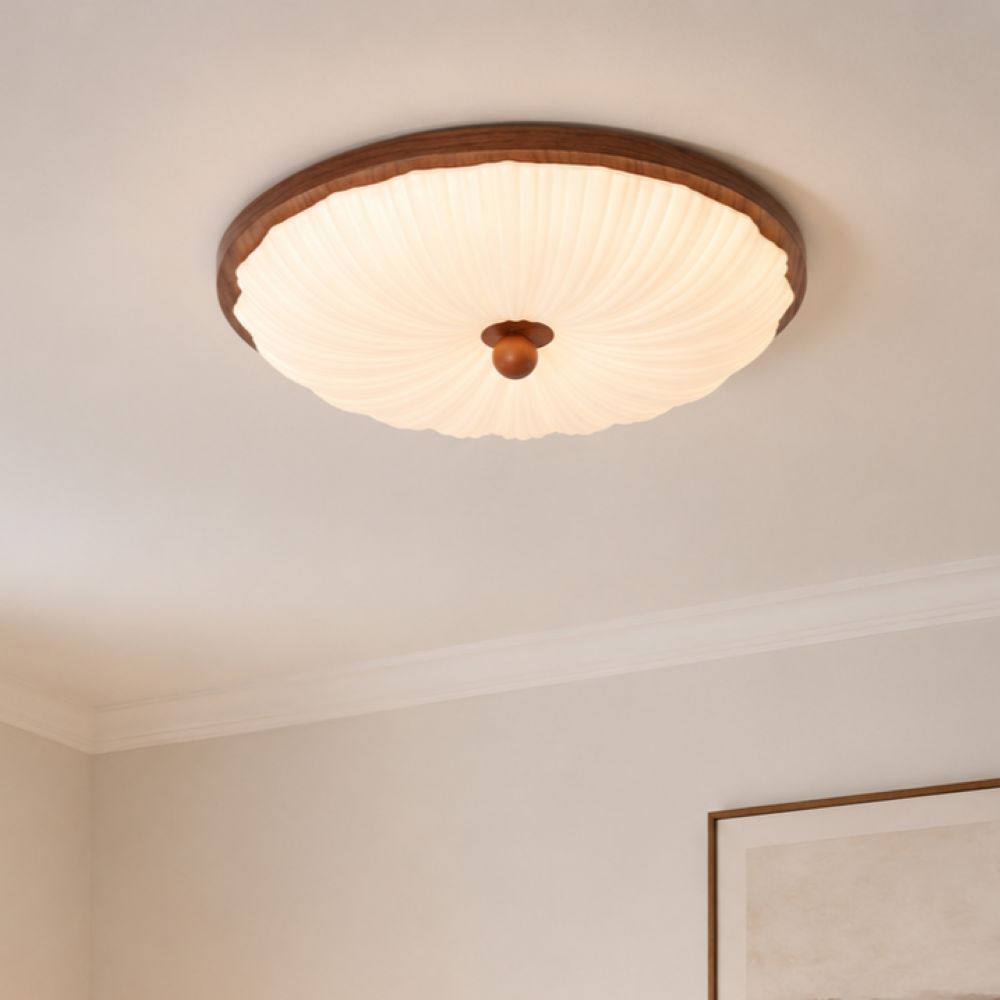Walnut Pattern Acrylic Ceiling Light | Colour-Changing Flush Mount Ceiling Light Lightsin UK In Stock 
