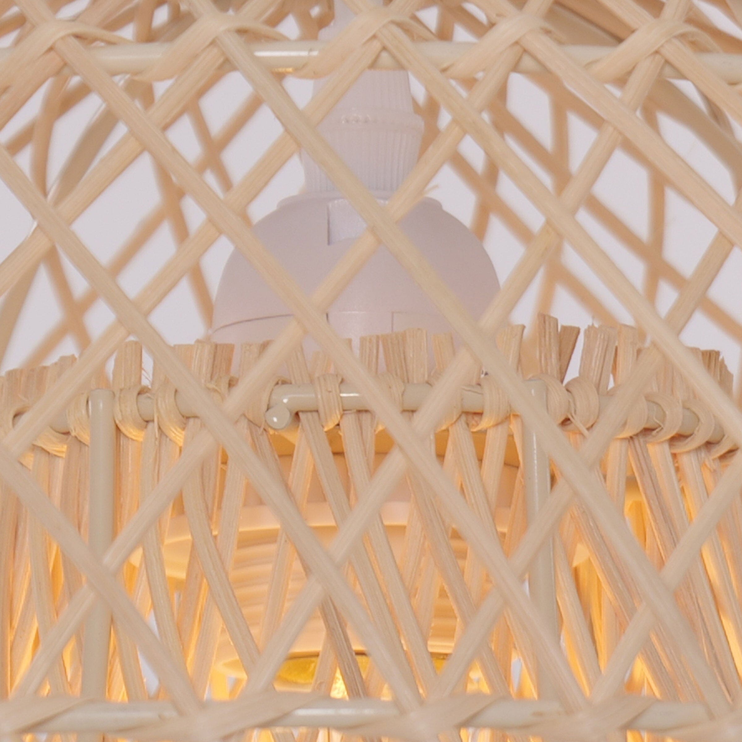 Lightsin SolNest Boho Rattan Hanging Lamp Lightsin UK 