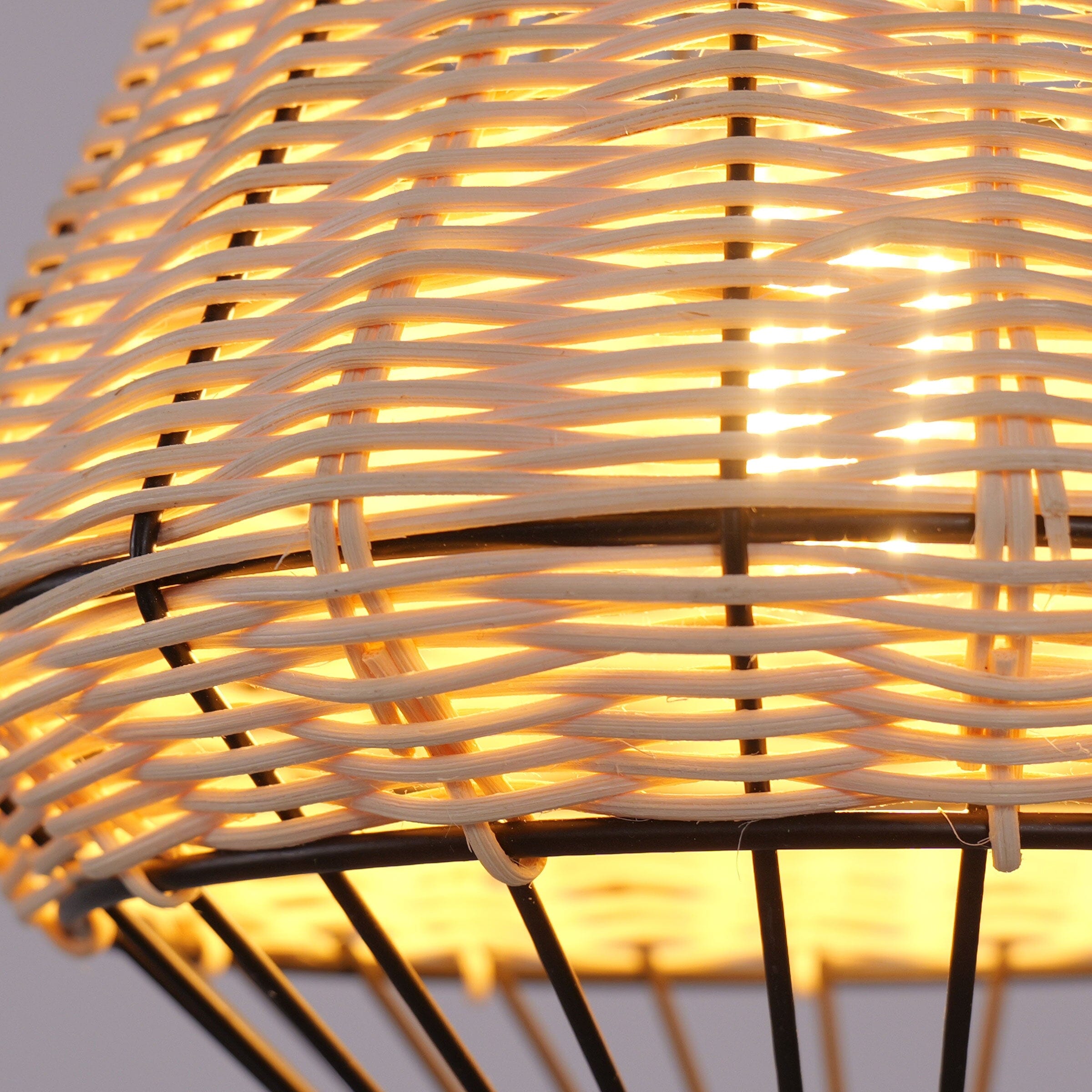 Lightsin Hexagonal Woven Pendant Light for Natural Warmth and Modern Style Lightsin UK 