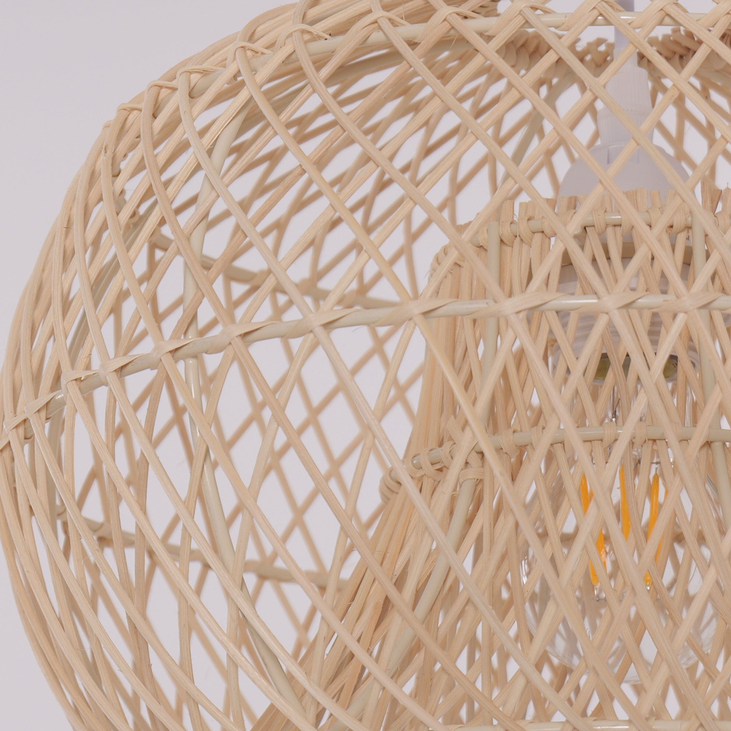 Lightsin SolNest Boho Rattan Hanging Lamp Lightsin UK 