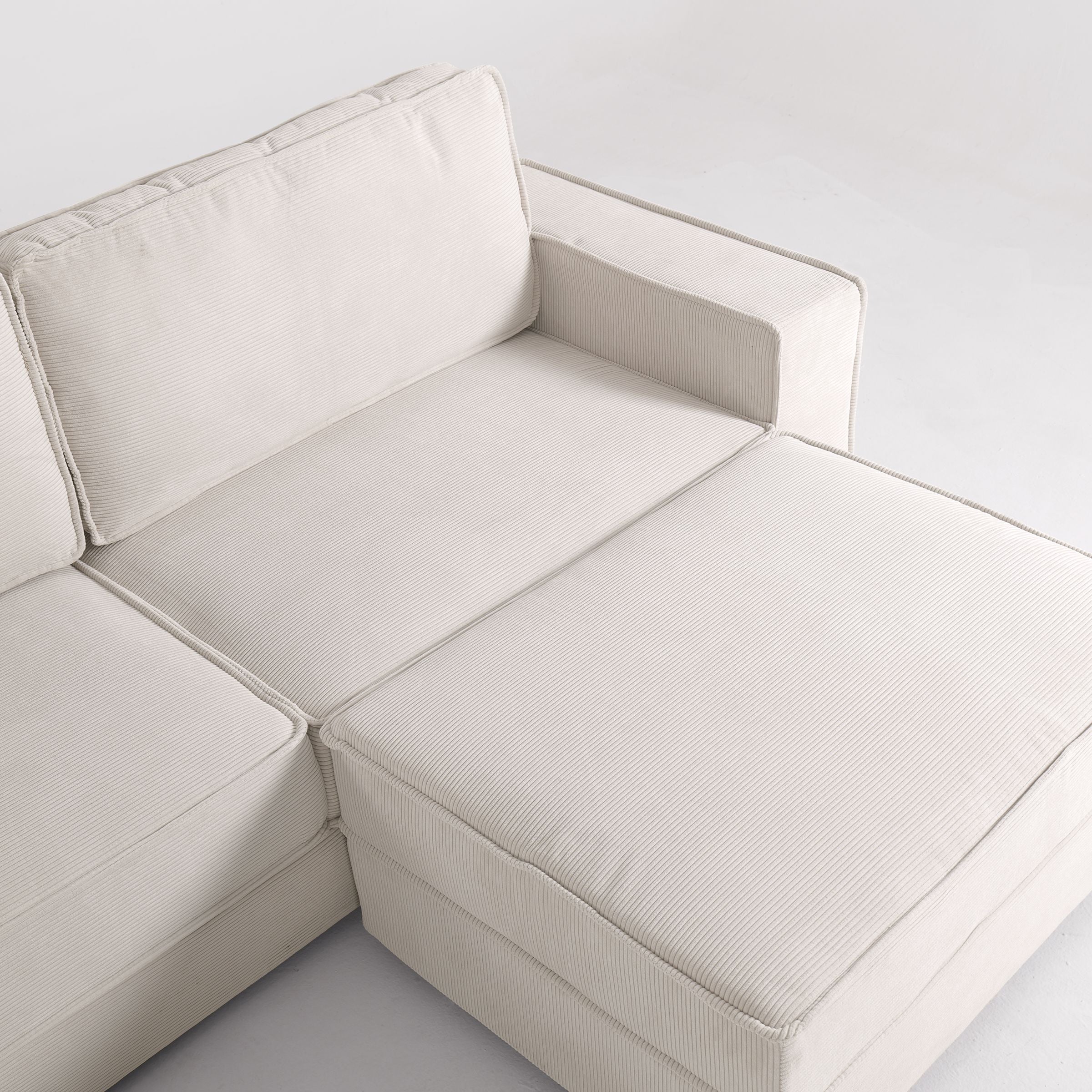 Comfort Sofa and Ottoman Set with Footstool Plastic Legs 2 Seater Sofas Living and Home 