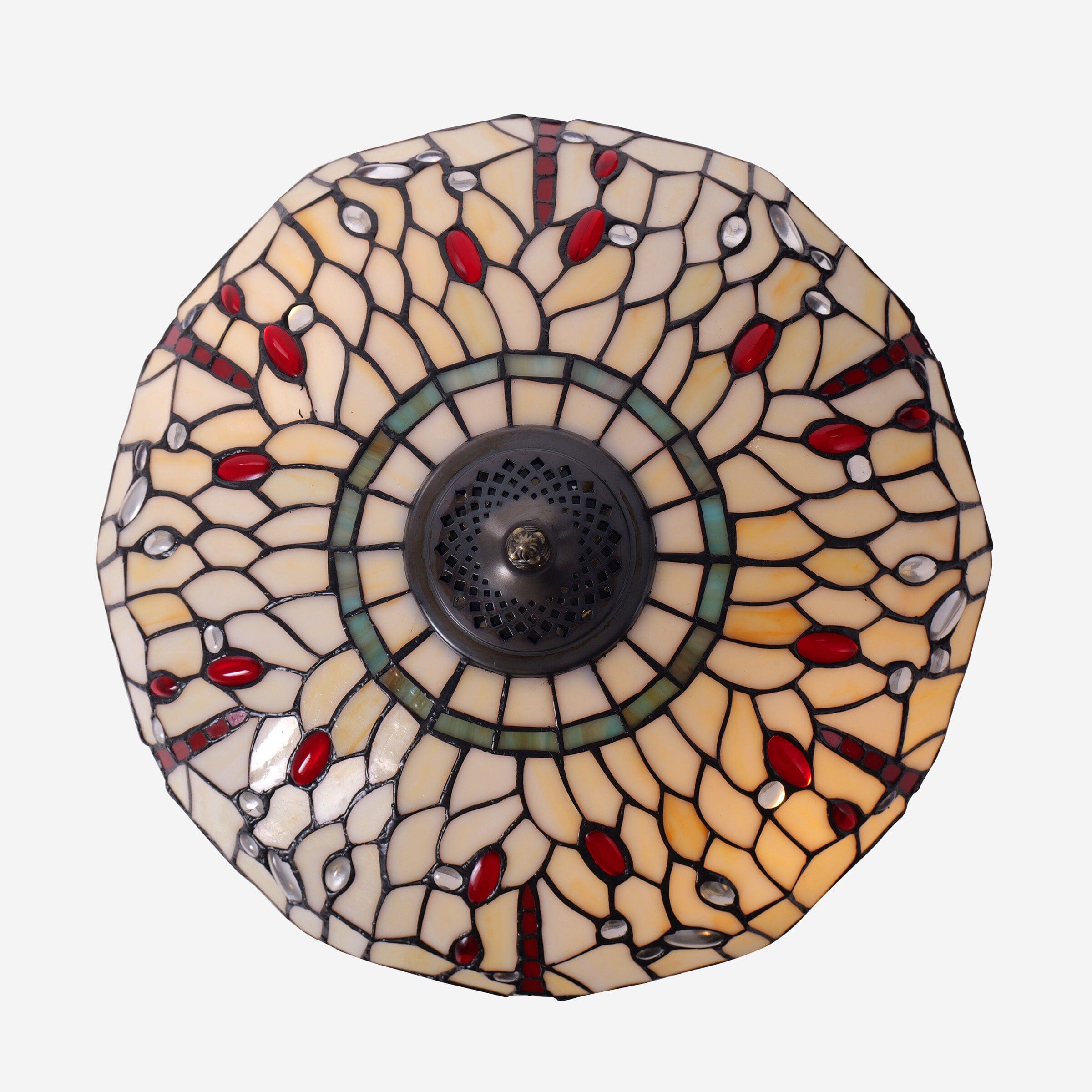 Lightin Tiffany Table Lamp | Handcrafted Stained Glass Dragonfly Series Lightsin UK 