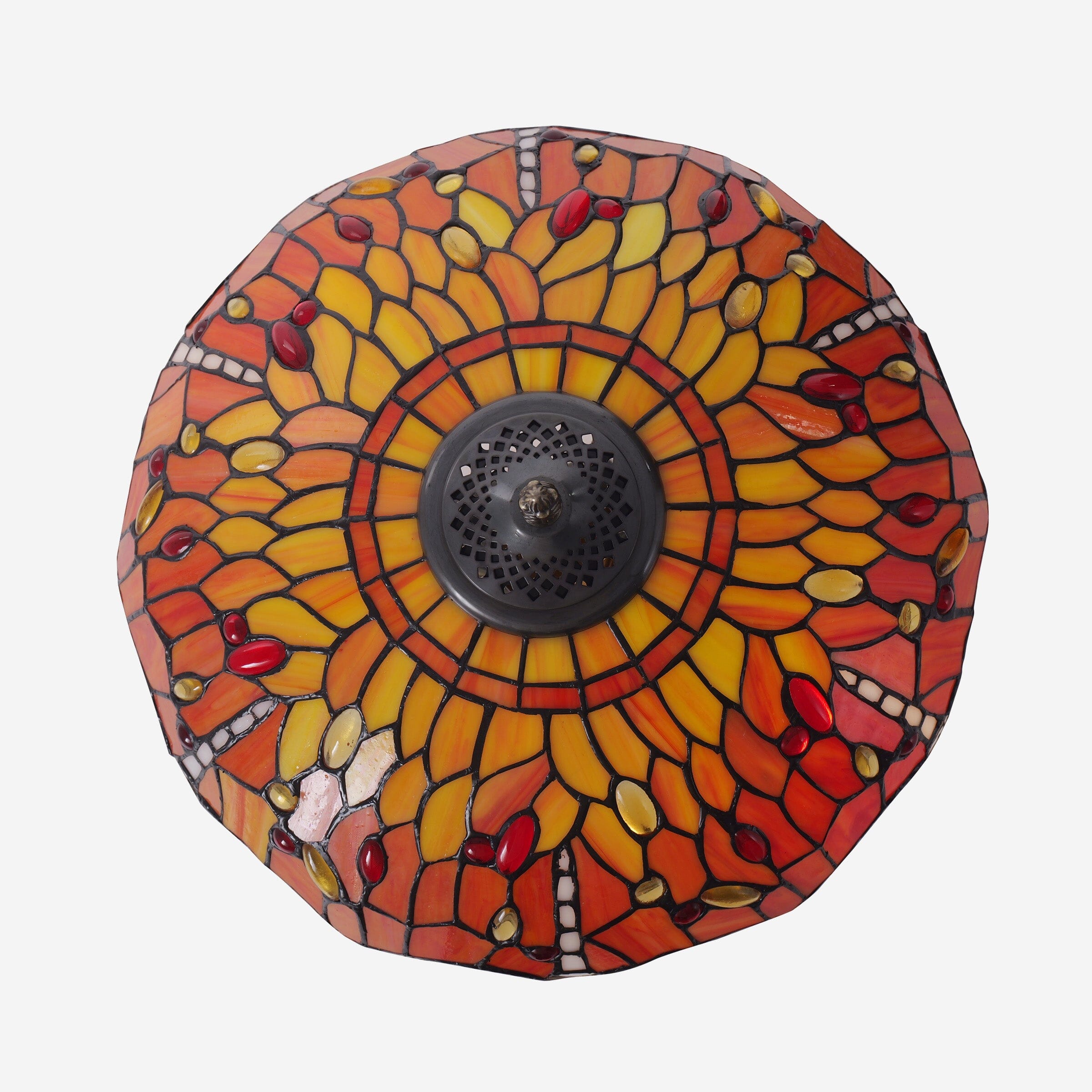 Lightin Tiffany Table Lamp | Handcrafted Stained Glass Dragonfly Series Lightsin UK 