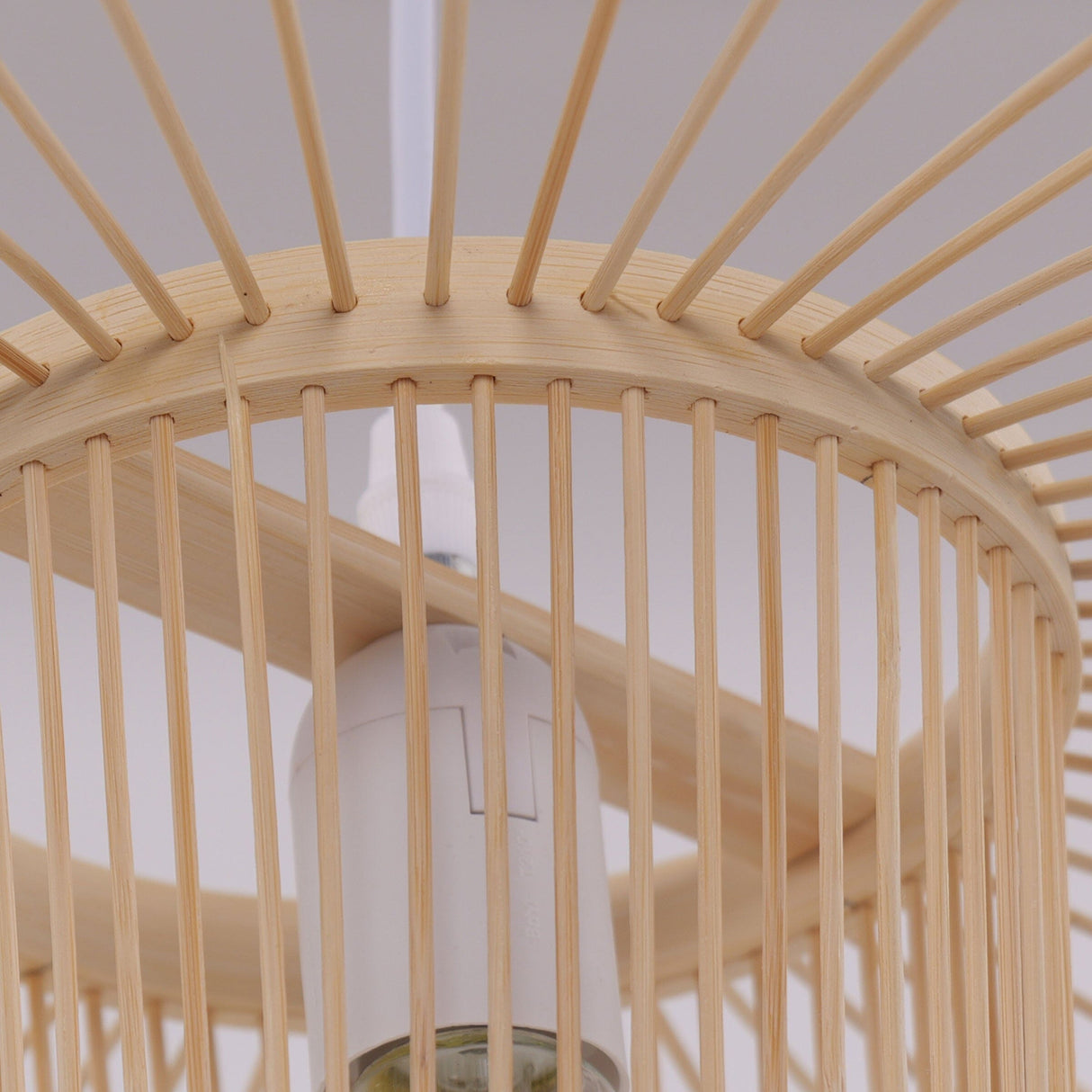 Lightsin Fan-Shape Bamboo Pendant Light for Organic Elegance and Warmth Lightsin UK 