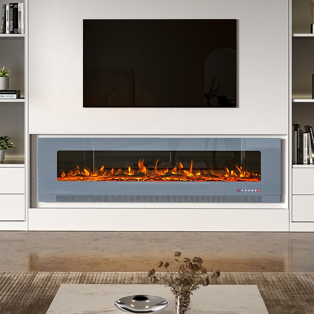 72 inch Wall Mounted Electric Fireplaces With Remote Control 9 Flame C