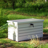 114cm W Garden Steel Box 300L Patio Waterproof Storage Box Garden Storage Boxes Living and Home 